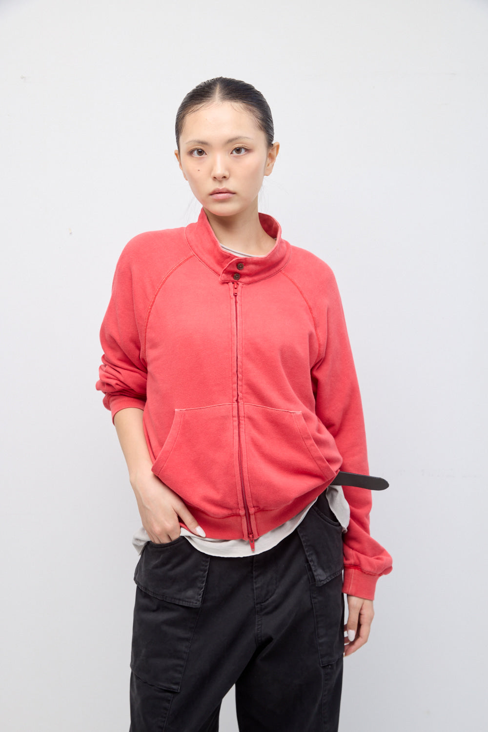 Hatchingroom - VTG Harrington Cardigan (Bleached Red) product image 7 | TRAB K-Fashion Australia