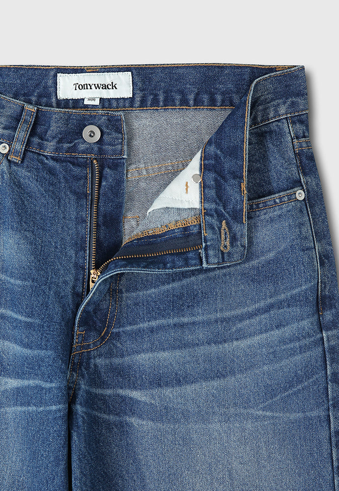 Tonywack - Straight Cut Denim Jeans (Mid Blue) product image 8 | TRAB K-Fashion Australia