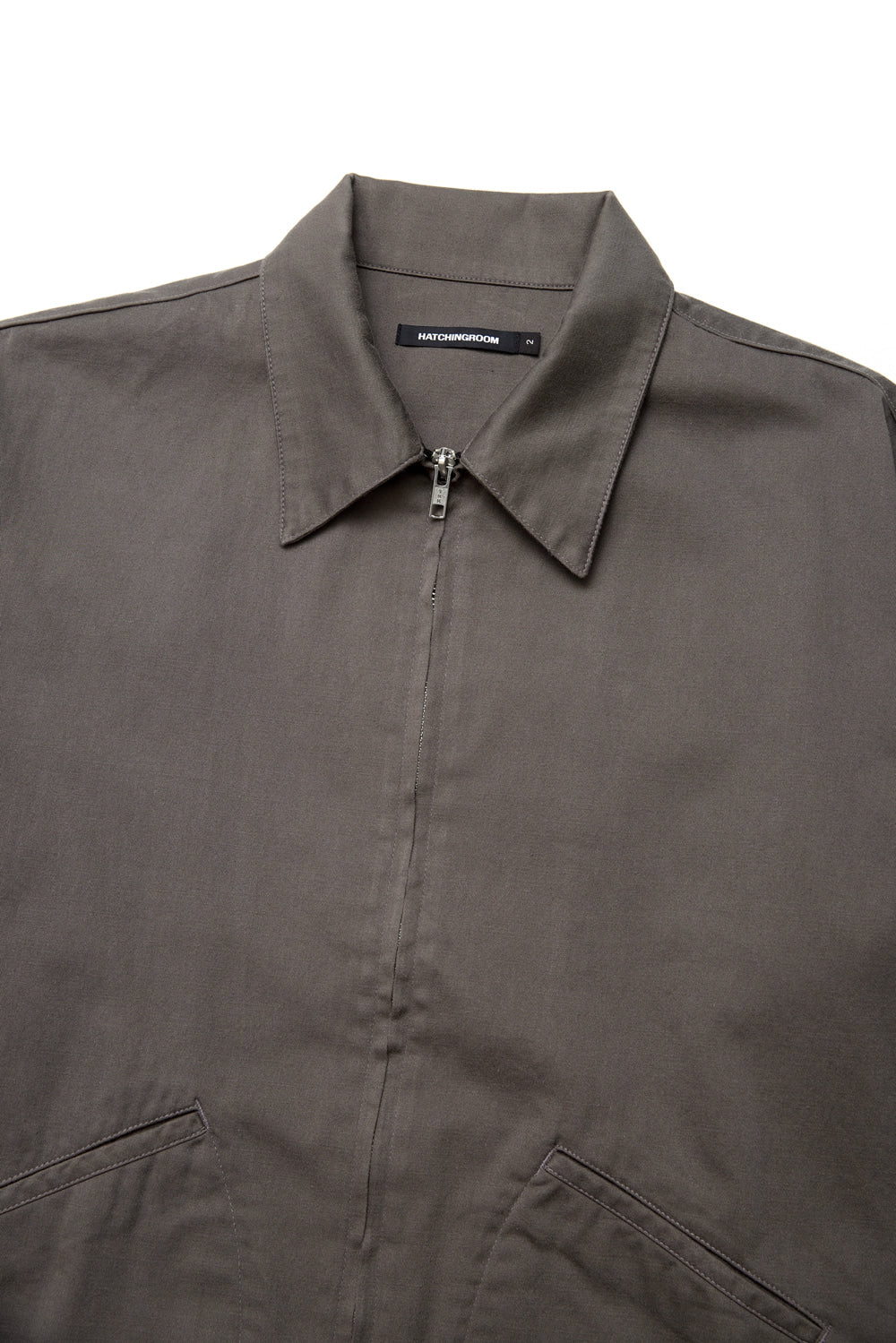 Hatchingroom - Plain Blouson Mud (Brown) product image 3 | TRAB K-Fashion Australia