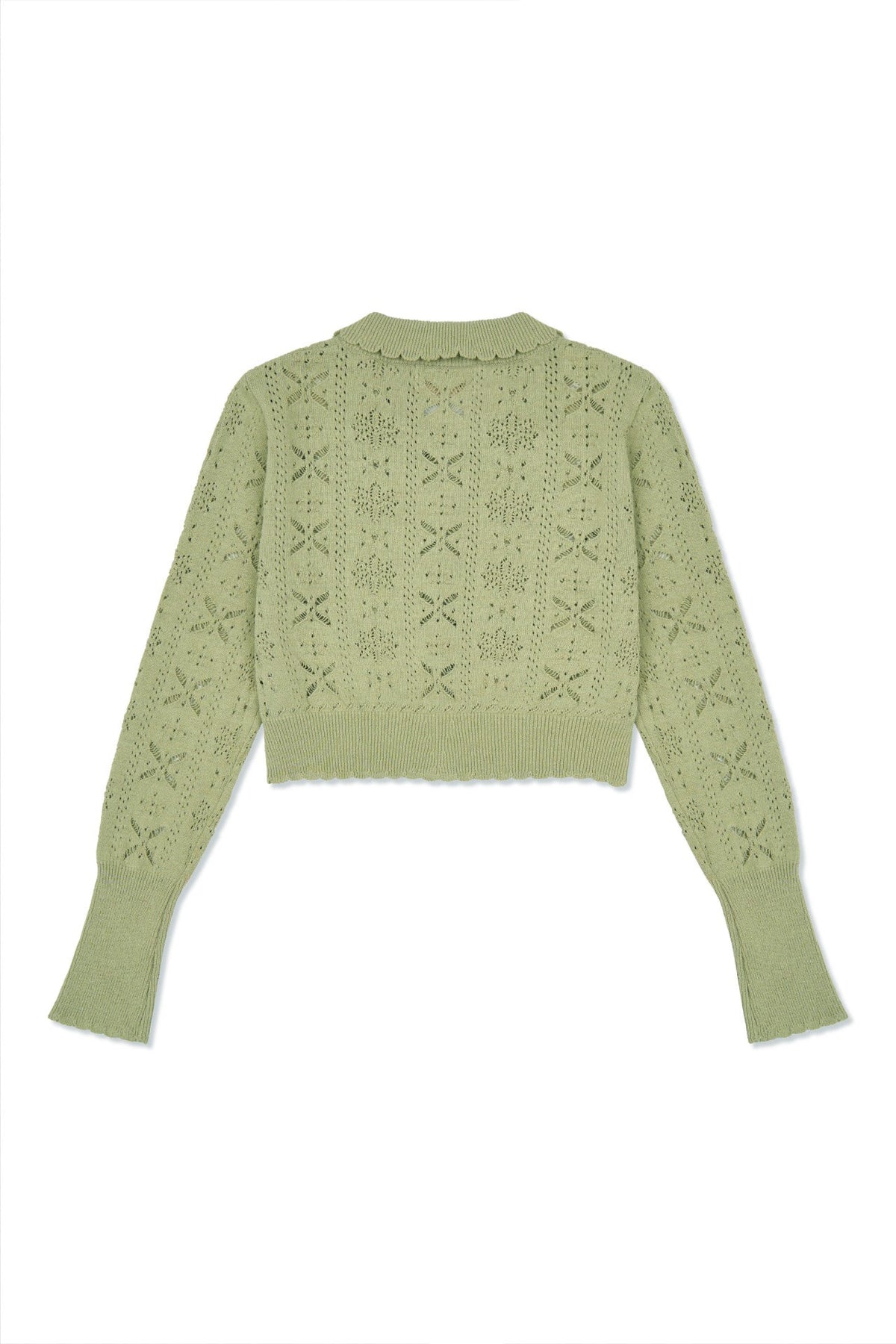 Ioedle - Flower Bomb Knit Cardigan (Olive) product image 4 | TRAB K-Fashion Australia
