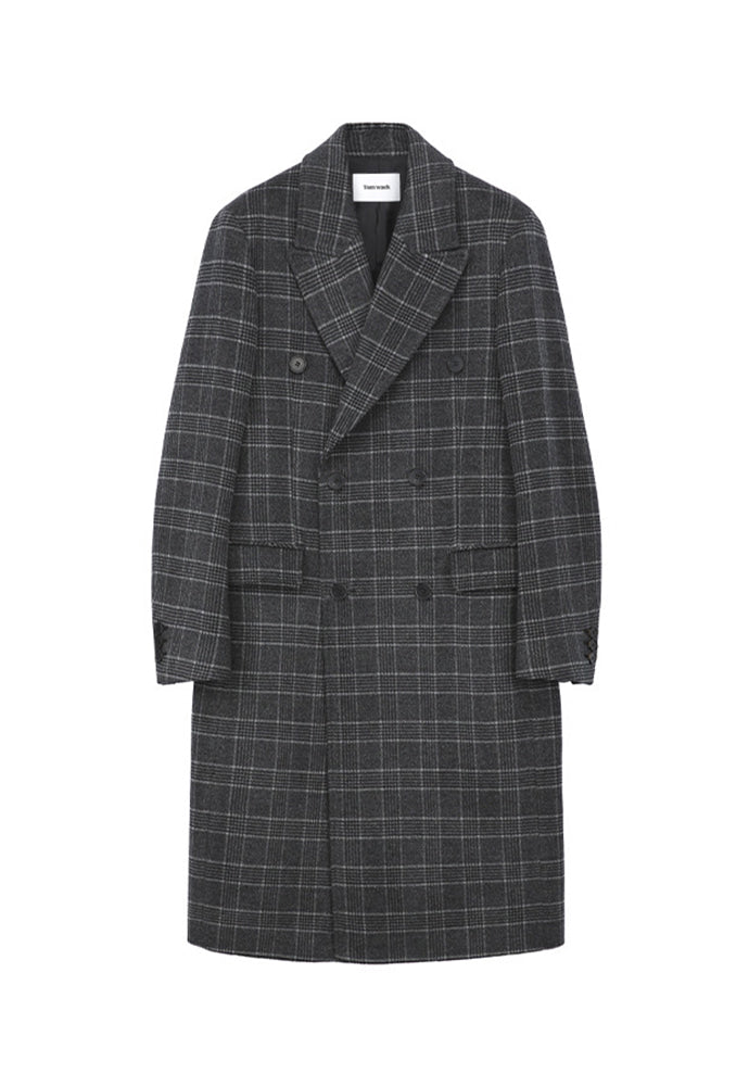 Tonywack - Crudo Check Double Coat (Grey Check) product image 6 | TRAB K-Fashion Australia