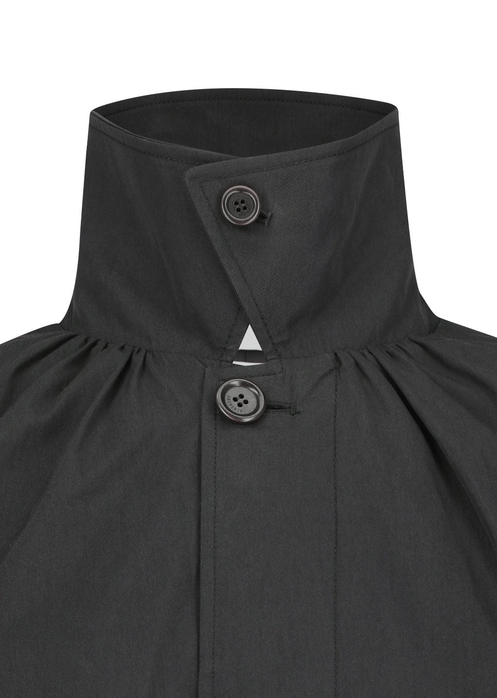 Amomento - Cotton nylon shirring coat (Black) product image 26 | TRAB K-Fashion Australia