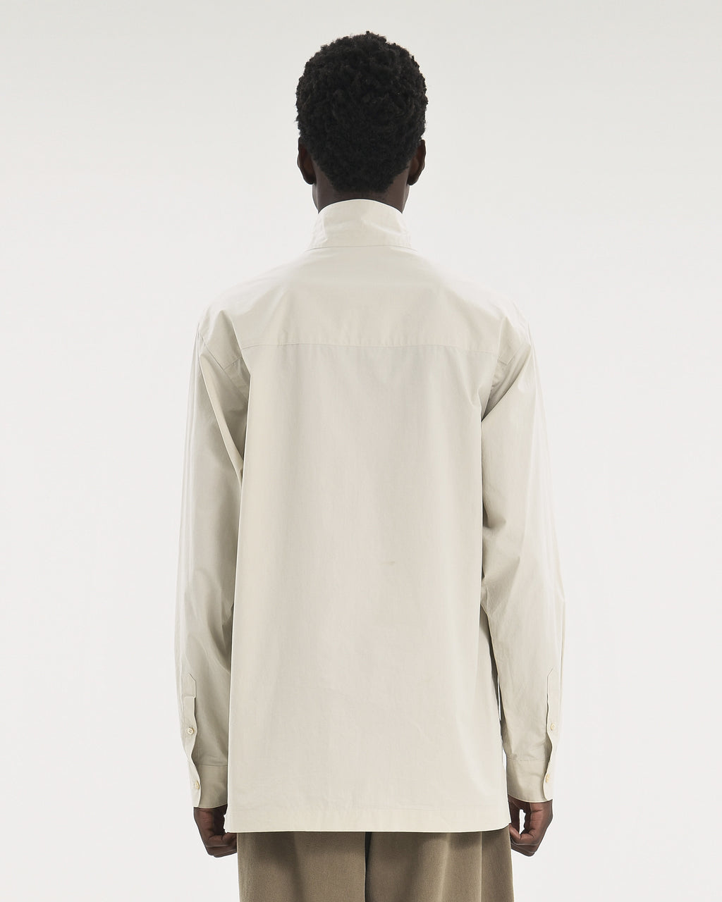 Brownyard - Stand Collar Shirt (Light Beige) product image 3 | TRAB K-Fashion Australia
