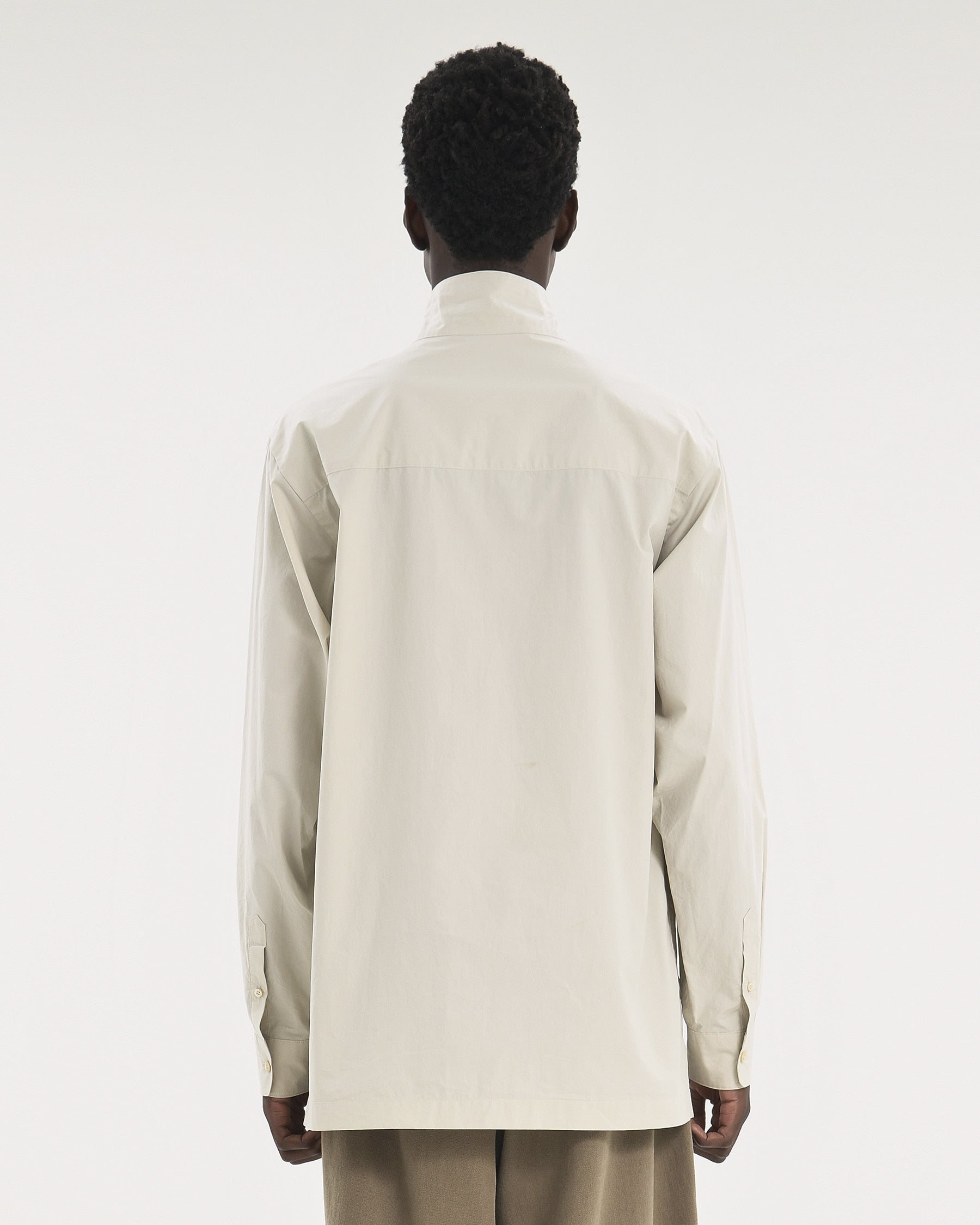 Brownyard - Stand Collar Shirt (Light Beige) product image 3 | TRAB K-Fashion Australia