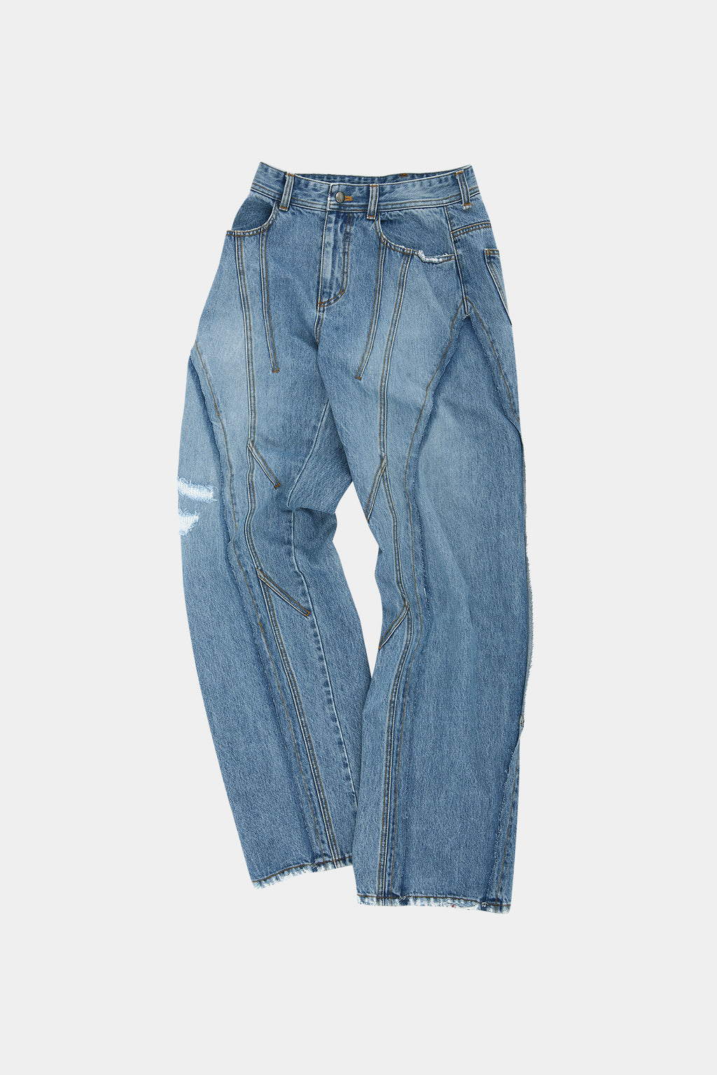 Andersson Bell - Panel Carpenter Wide-Leg Jeans (Washed Blue) product image 7 | TRAB K-Fashion Australia