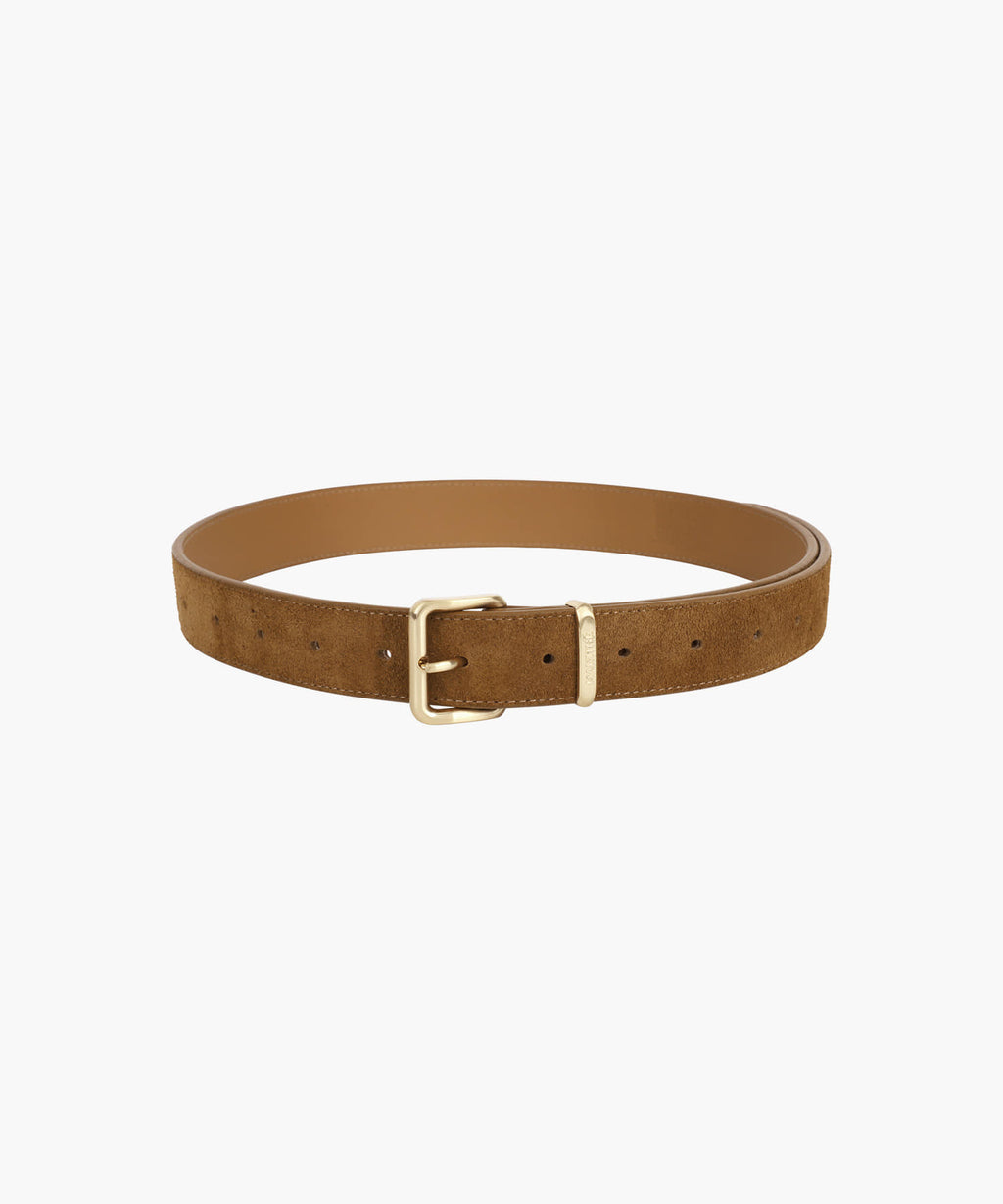 Marithe & Francois Girbaud - Suede Belt (Brown) product image 2 | TRAB K-Fashion Australia