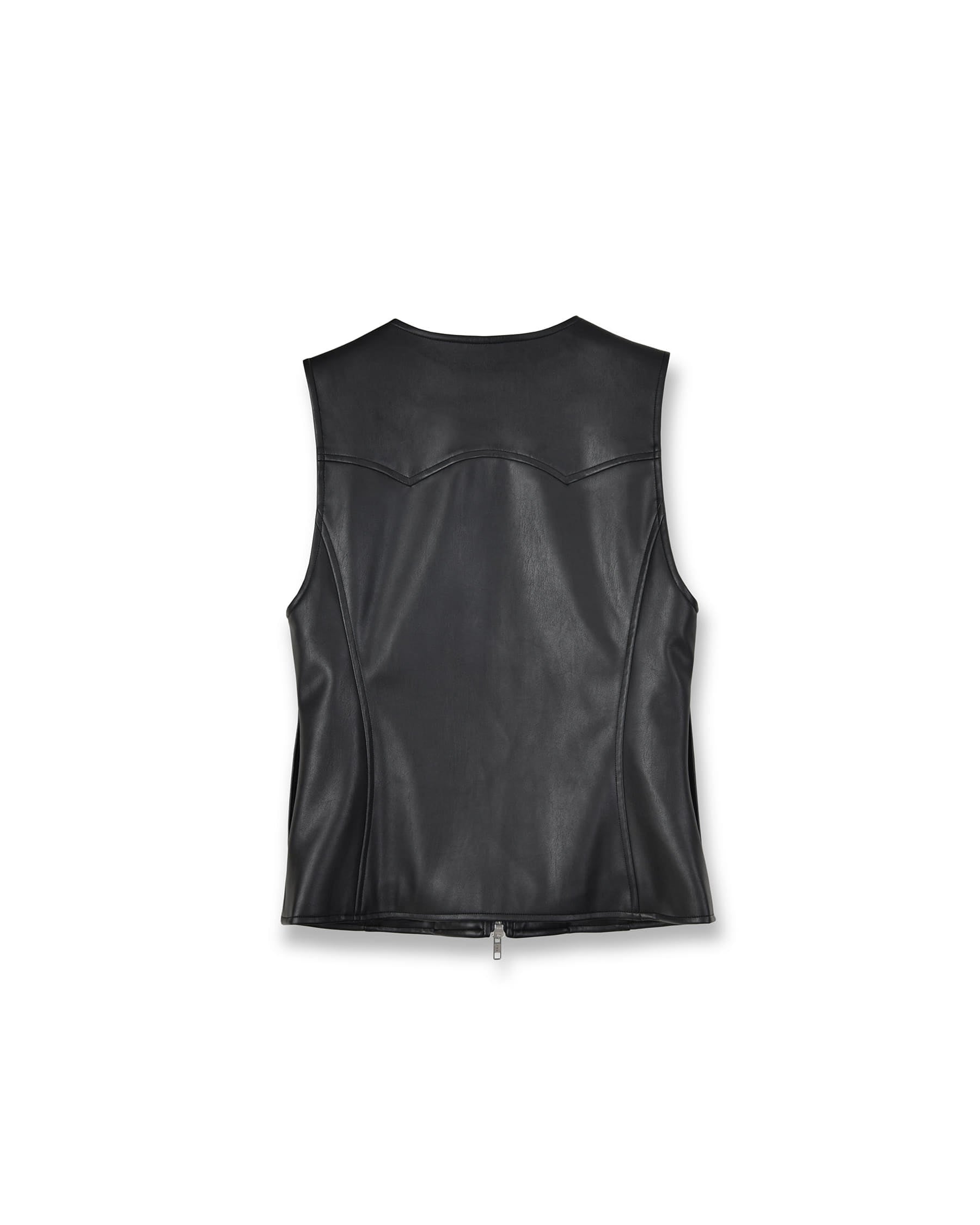 Brownyard - Eco Leather Western Vest (Black) product image 2 | TRAB K-Fashion Australia
