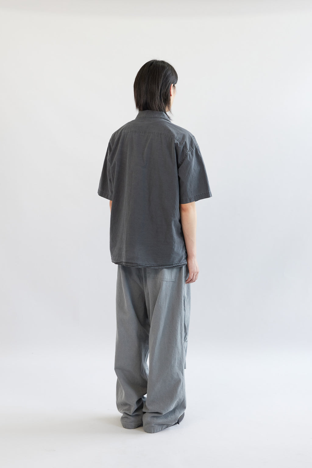 Hatchingroom - Dyed Box Shirt Crease (Charcoal) product image 7 | TRAB K-Fashion Australia