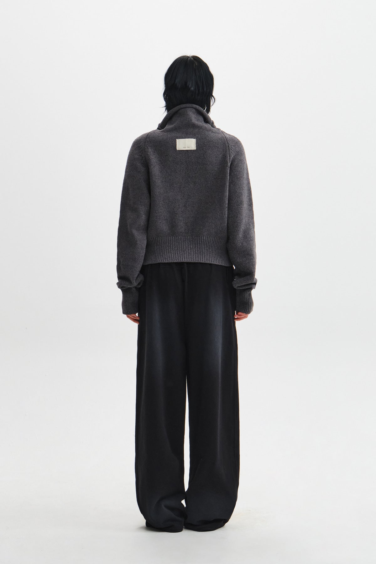 Matin Kim - Snap Tuck Washed Sweatpants (Black) product image 8 | TRAB K-Fashion Australia