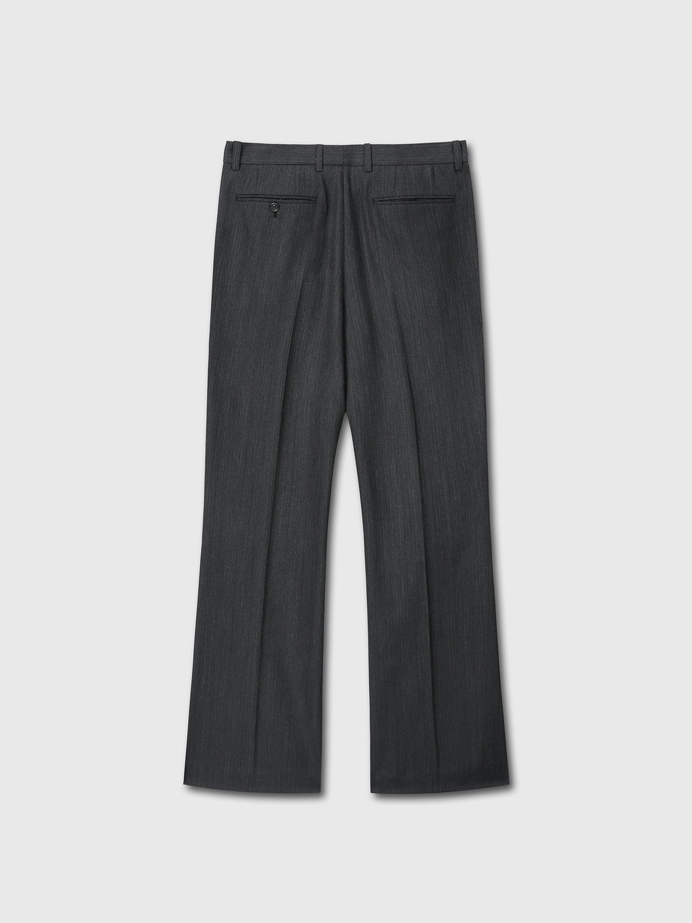 Tonywack - Virgin Wool Stripe Flared Trouser (Grey/Black) product image 10 | TRAB K-Fashion Australia