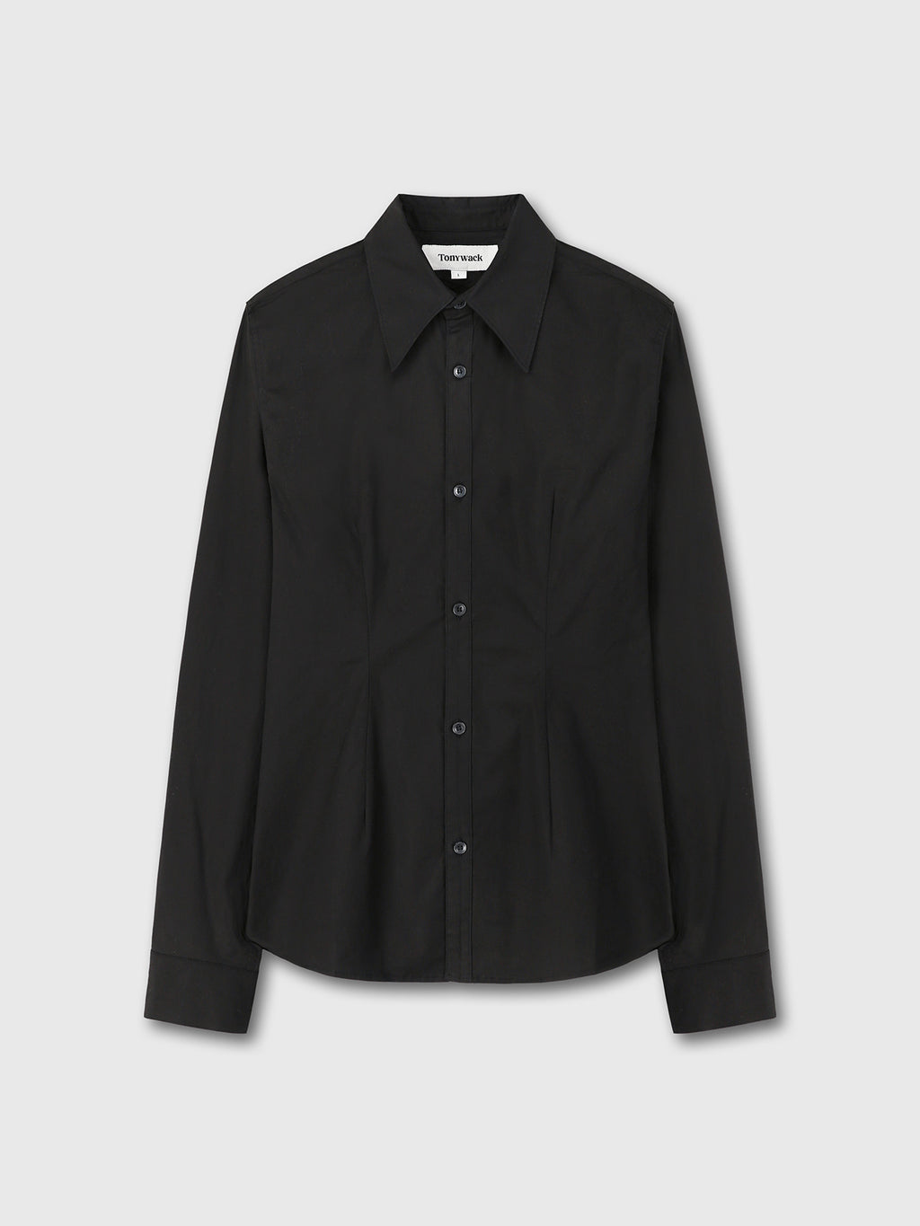 Tonywack - Elasticated Cotton Slim-Fit Shirt (Black) product image 6 | TRAB K-Fashion Australia