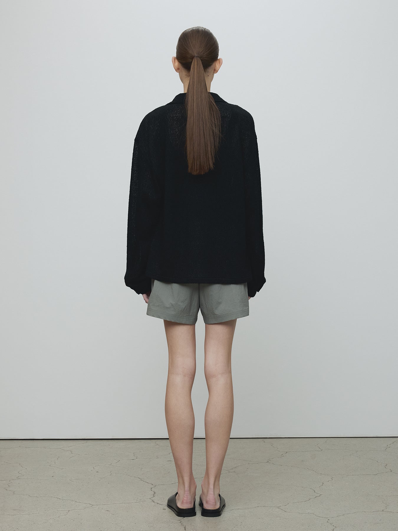 Tonywack - Drawstring Tech Shorts (Olive Grey) product image 3 | TRAB K-Fashion Australia