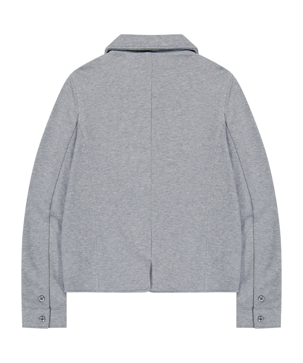 Coyseio - Cozy Sweat Jacket (Melange Grey) product image 17 | TRAB K-Fashion Australia