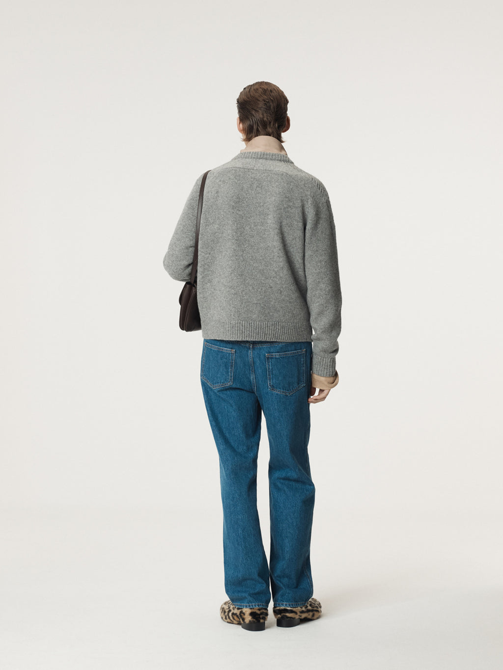 Recto - Shetland Wool Knit Top (Melange Grey) product image 3 | TRAB K-Fashion Australia