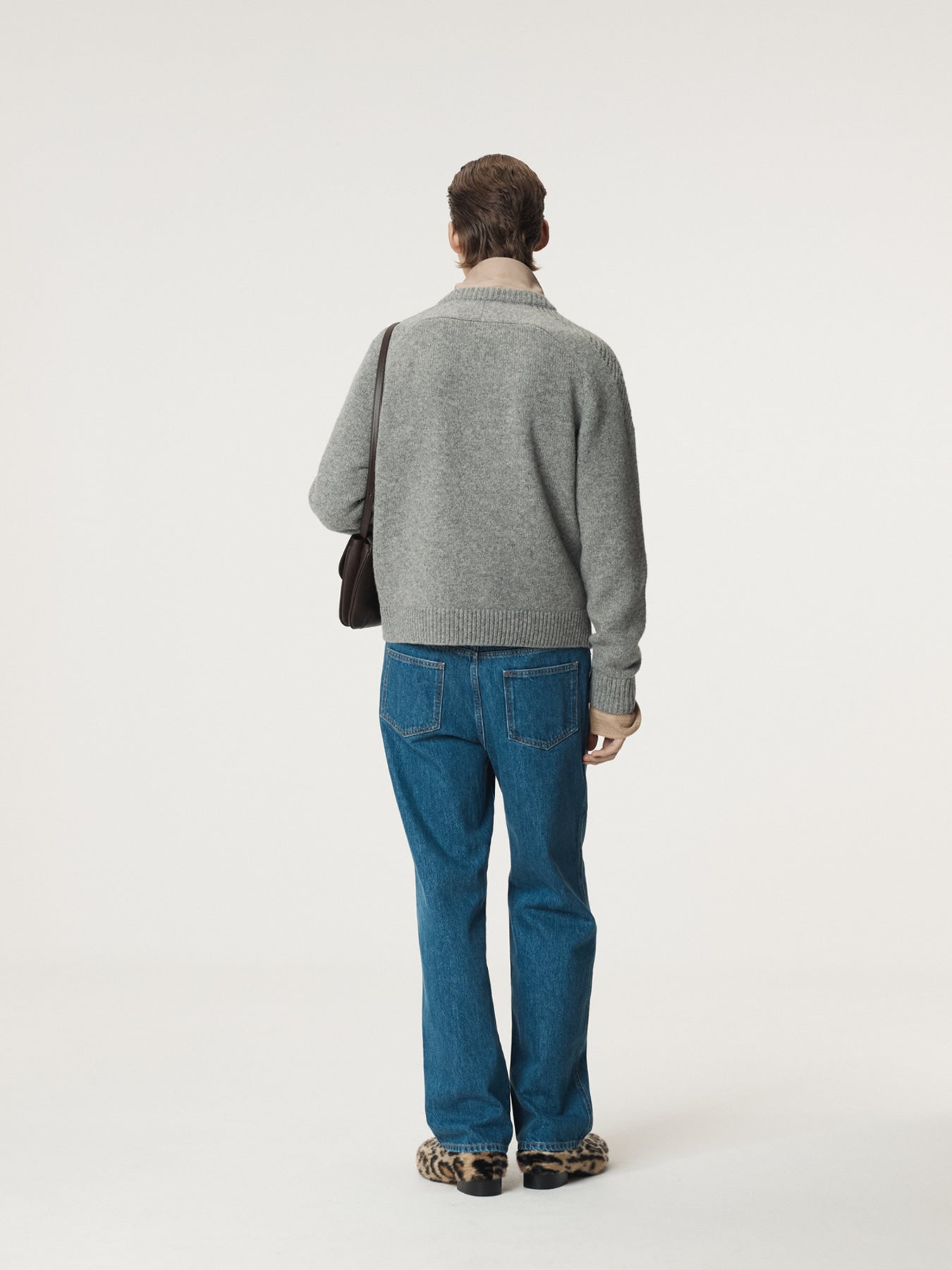Recto - Shetland Wool Knit Top (Melange Grey) product image 3 | TRAB K-Fashion Australia