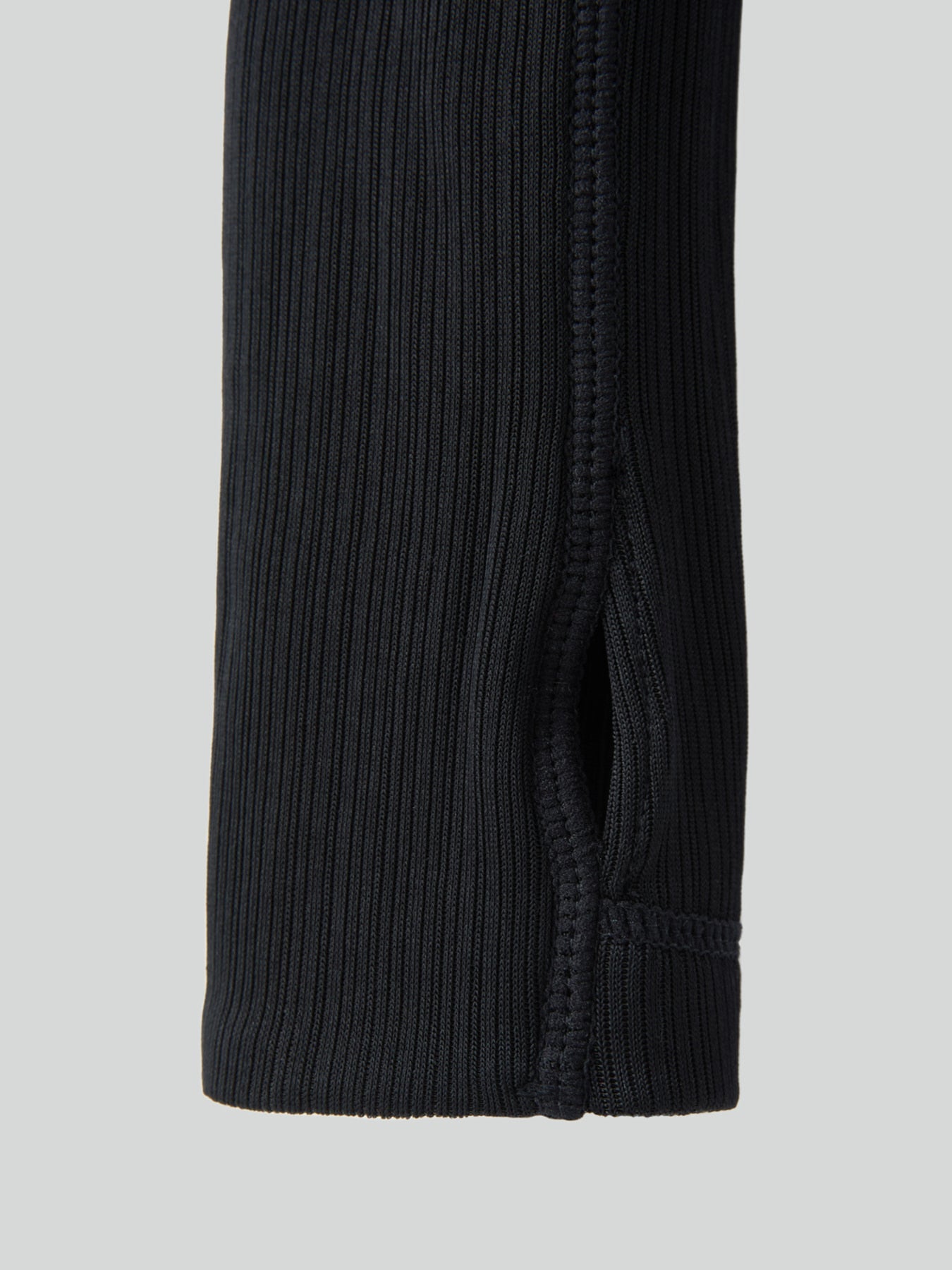 Recto - Sheer Jersey Fitted Zip Hoodie (Black) product image 9 | TRAB K-Fashion Australia