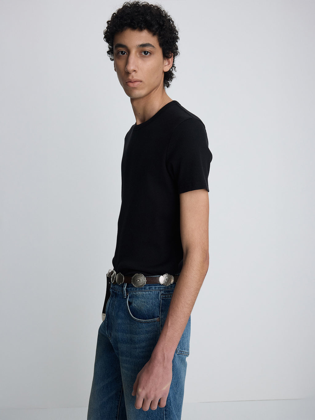 Tonywack - Soft Ribbed Fitted T-Shirt (Black) product image 6 | TRAB K-Fashion Australia