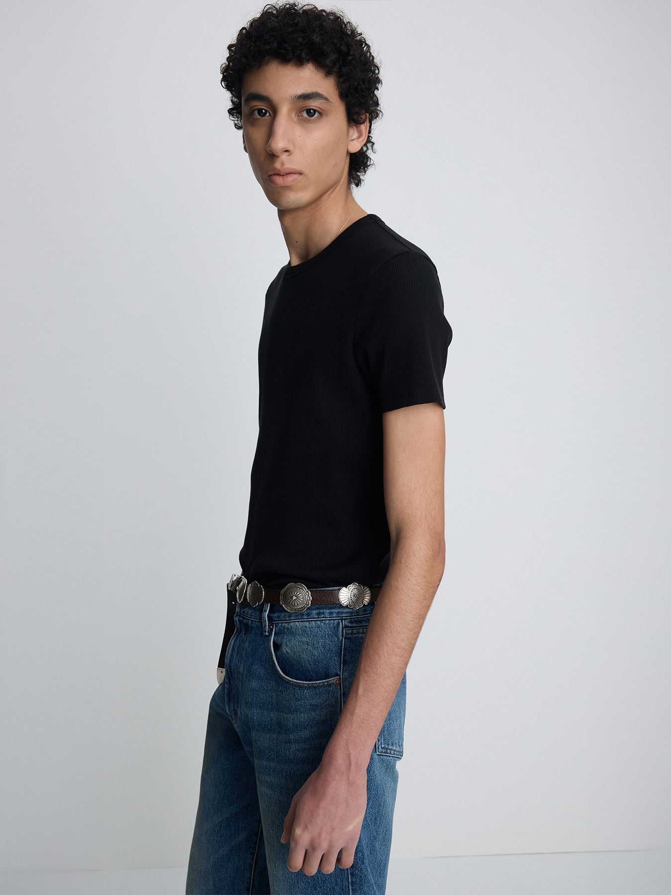 Tonywack - Soft Ribbed Fitted T-Shirt (Black) product image 6 | TRAB K-Fashion Australia