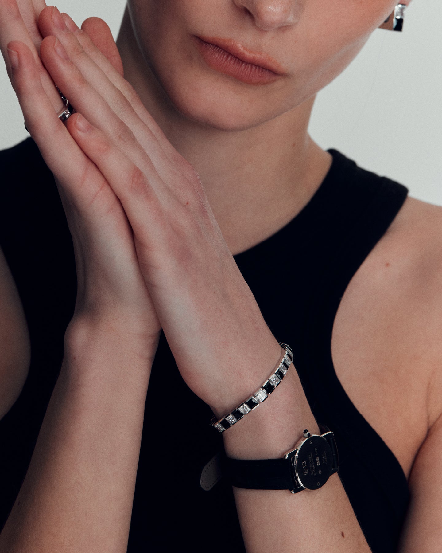 Numbering - Square N-dia Tennis Bracelet #3954 product image 4 | TRAB K-Fashion Australia