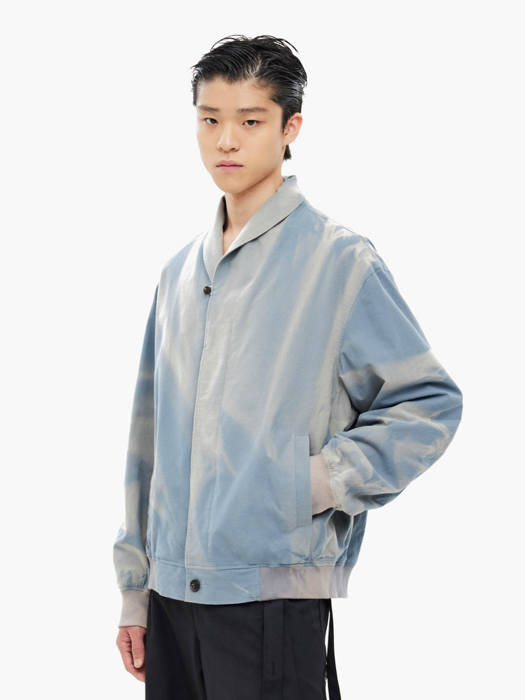 Jiyong Kim - Sun-Bleached Shawl Collar Jacket (Blue) product image 3 | TRAB K-Fashion Australia