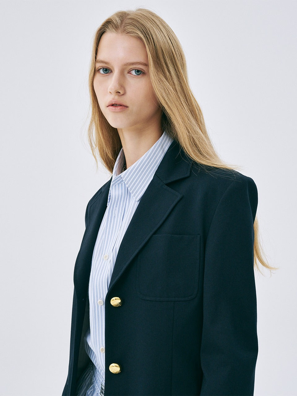 Mardi Mercredi - Classic Single Jacket (Navy) product image 1 | TRAB K-Fashion Australia
