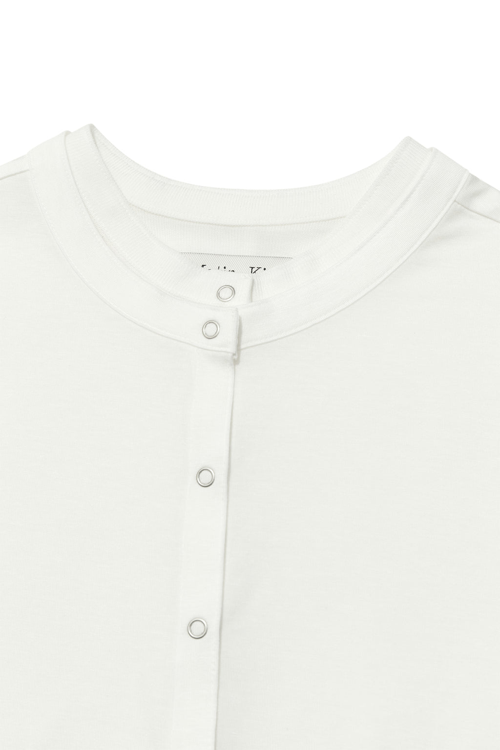 Matin Kim - Layered Snap Cardigan (White) product image 3 | TRAB K-Fashion Australia