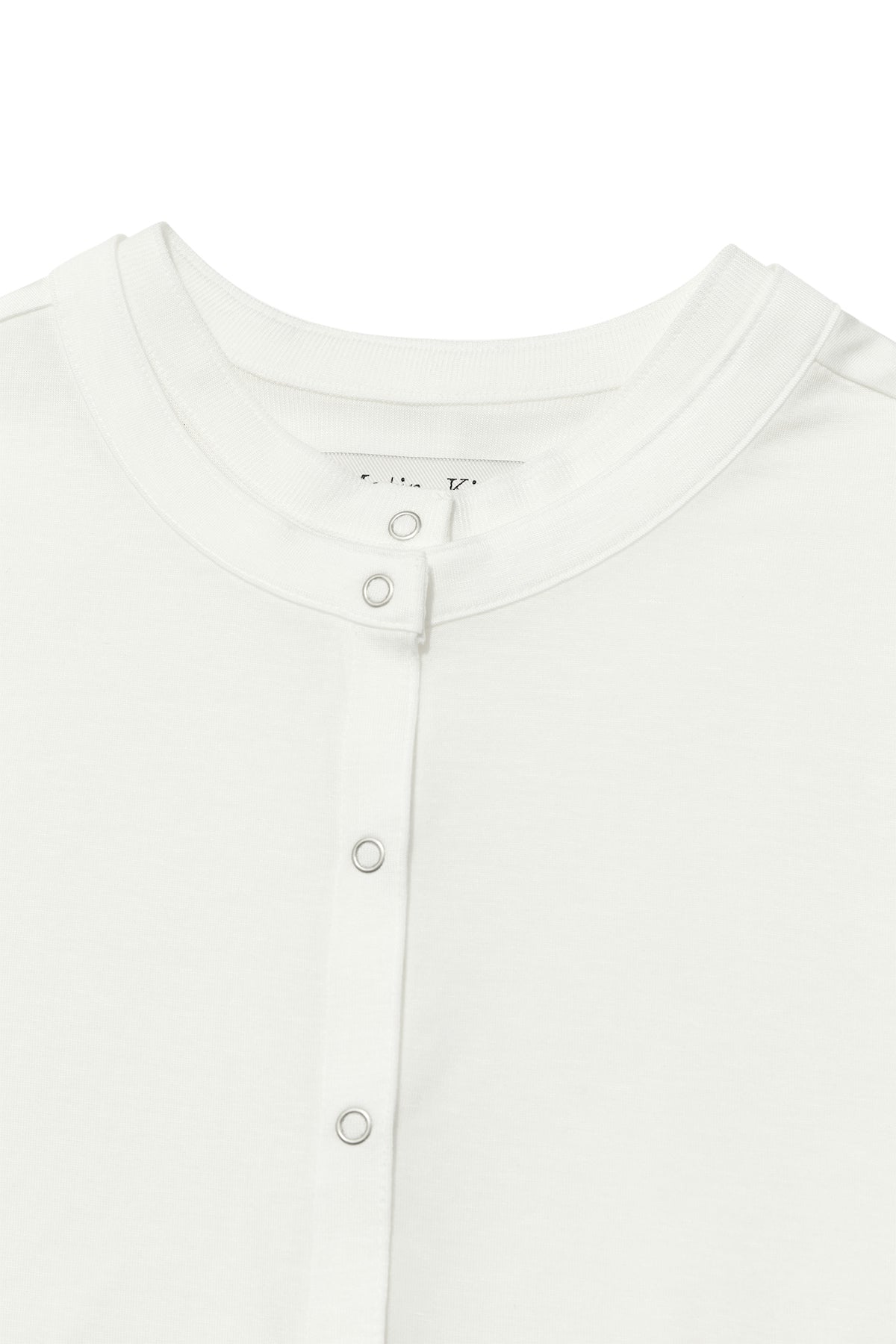 Matin Kim - Layered Snap Cardigan (White) product image 3 | TRAB K-Fashion Australia