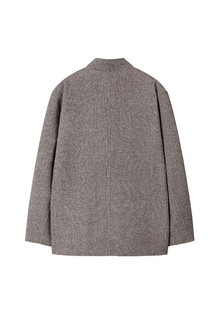 Art if acts - Handmade High Collar Coat (Espresso) product image 8 | TRAB K-Fashion Australia