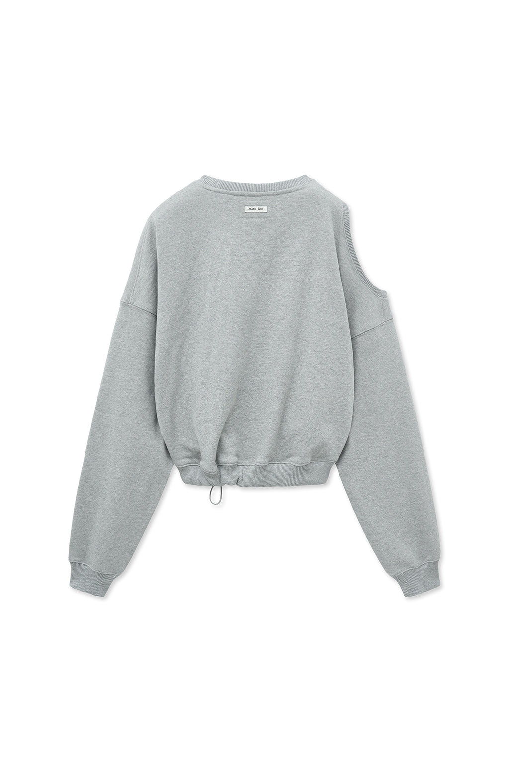 Matin Kim - Shoulder Hole Sweatshirt (Grey) product image 2 | TRAB K-Fashion Australia