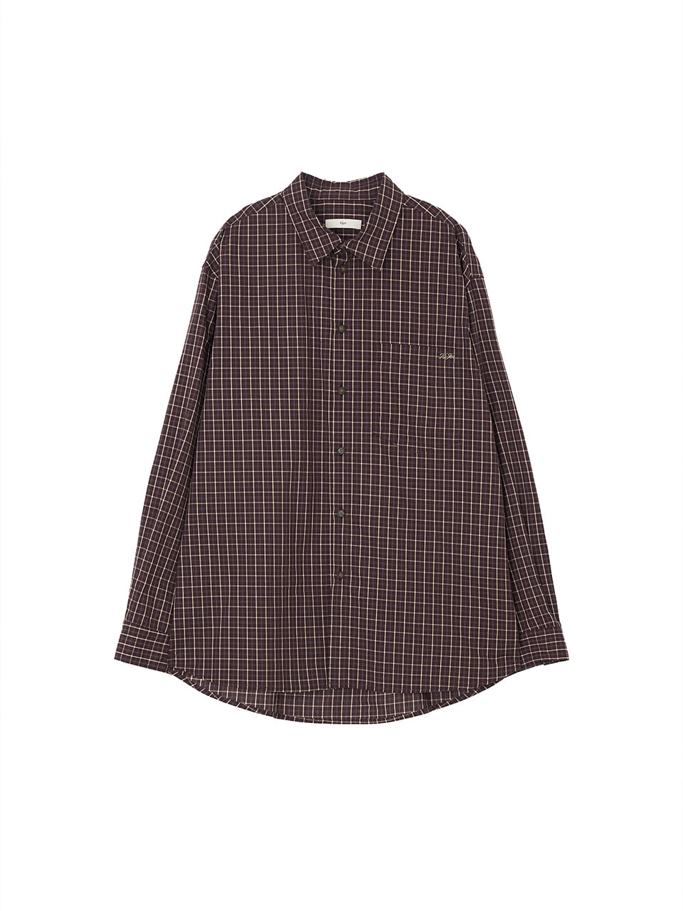 Kijun - Ivy Classic Check Shirt (Burgundy) product image 6 | TRAB K-Fashion Australia