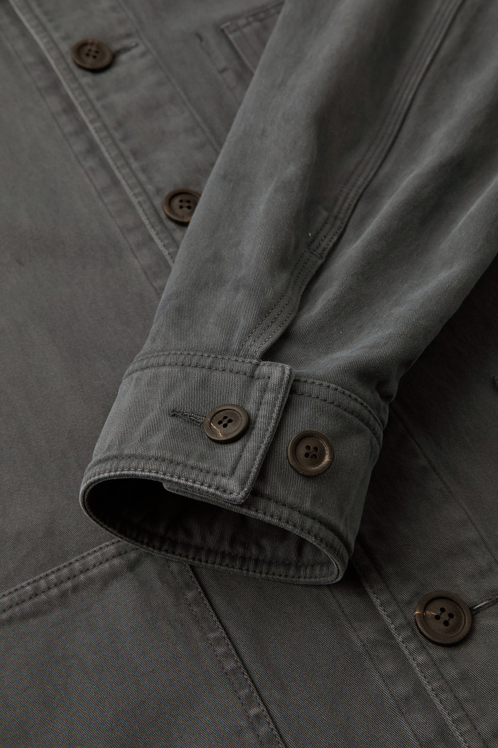 Coor - Dyed Moleskin Chore Jacket (Washed Charcoal) product image 6 | TRAB K-Fashion Australia
