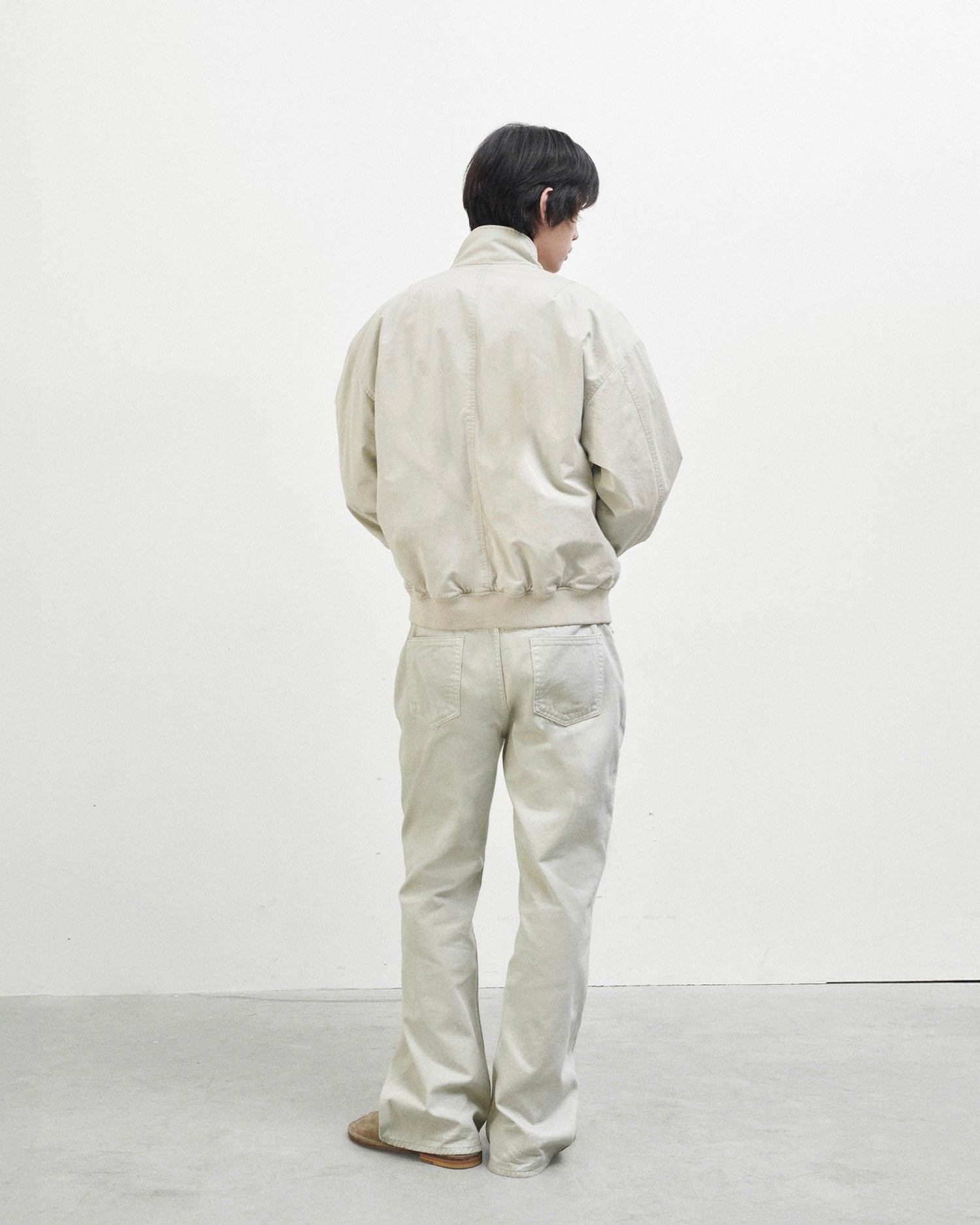 Brownyard - Double Layer Flight Jacket (Ivory) product image 4 | TRAB K-Fashion Australia