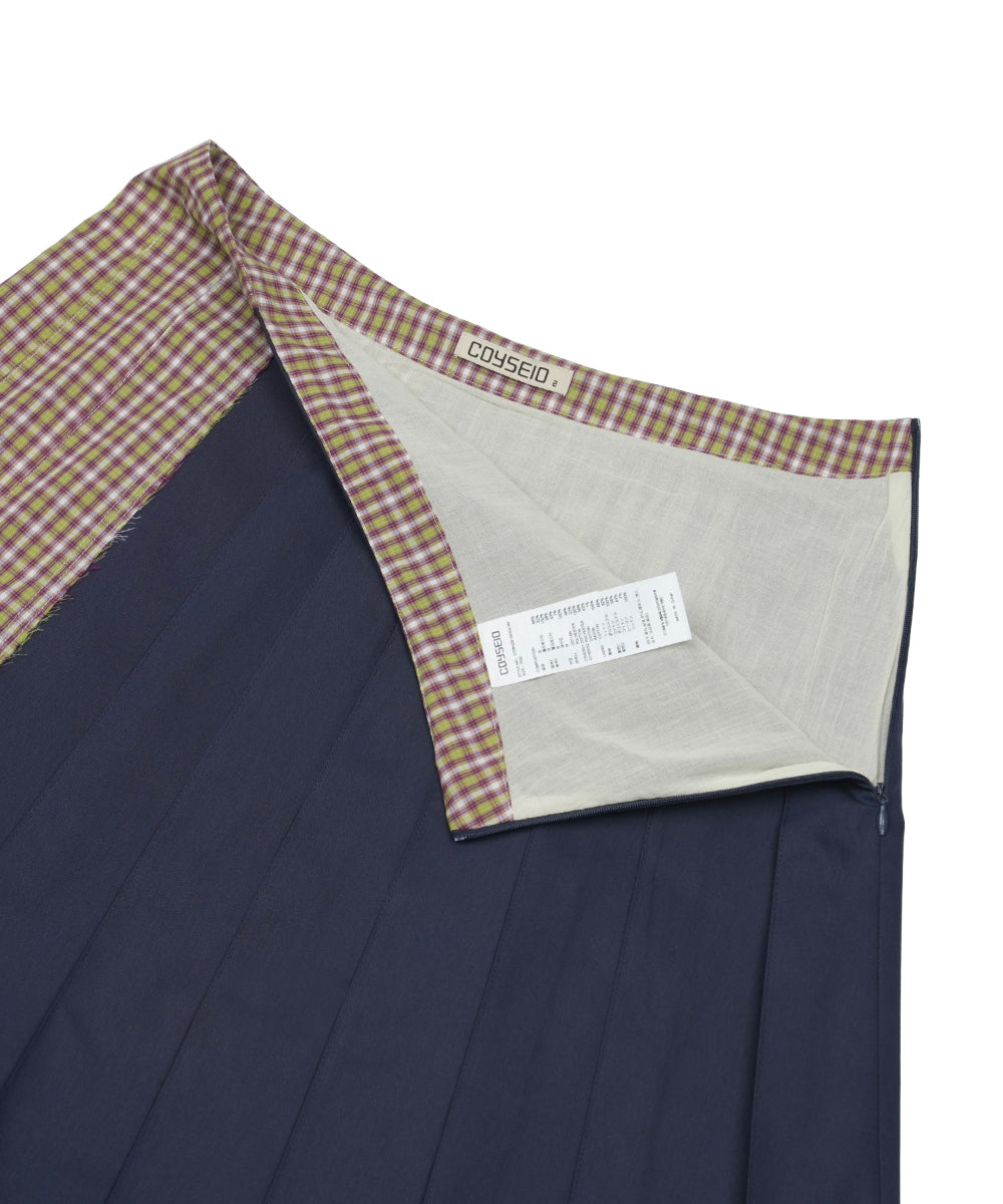 Coyseio - Triple Layer Pleated Skirt (Navy) product image 15 | TRAB K-Fashion Australia
