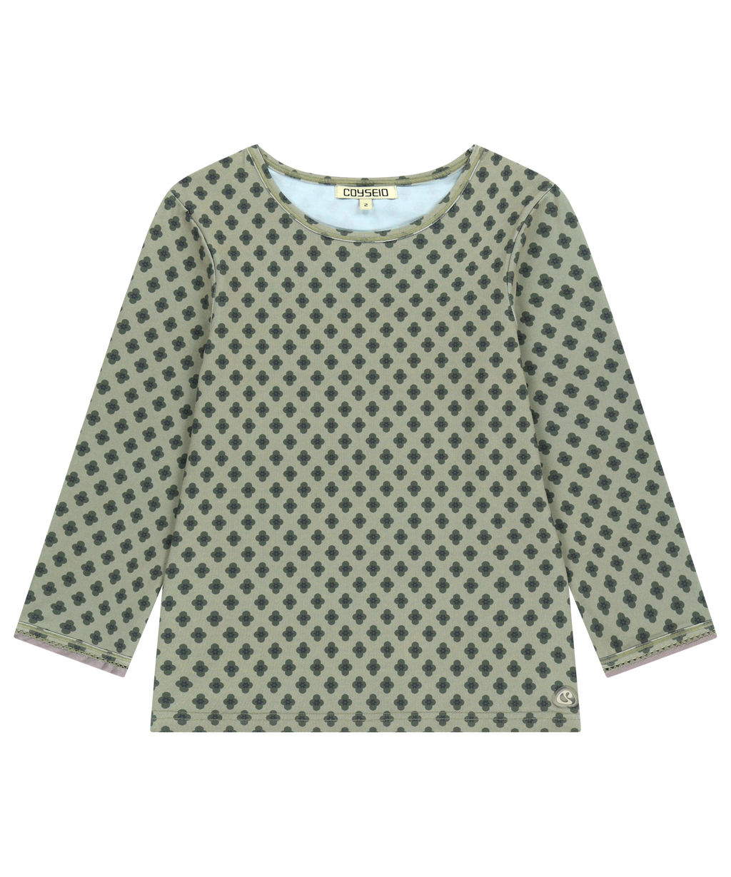 Coyseio - Flower Capri Sleeve (Light Khaki) product image 1 | TRAB K-Fashion Australia