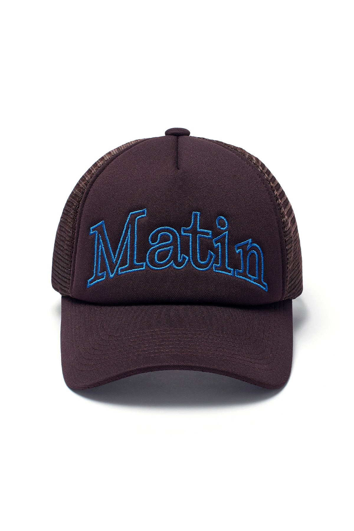 Matin Kim - Matin Mesh Trucker Ball Cap (Brown) product image 1 | TRAB K-Fashion Australia