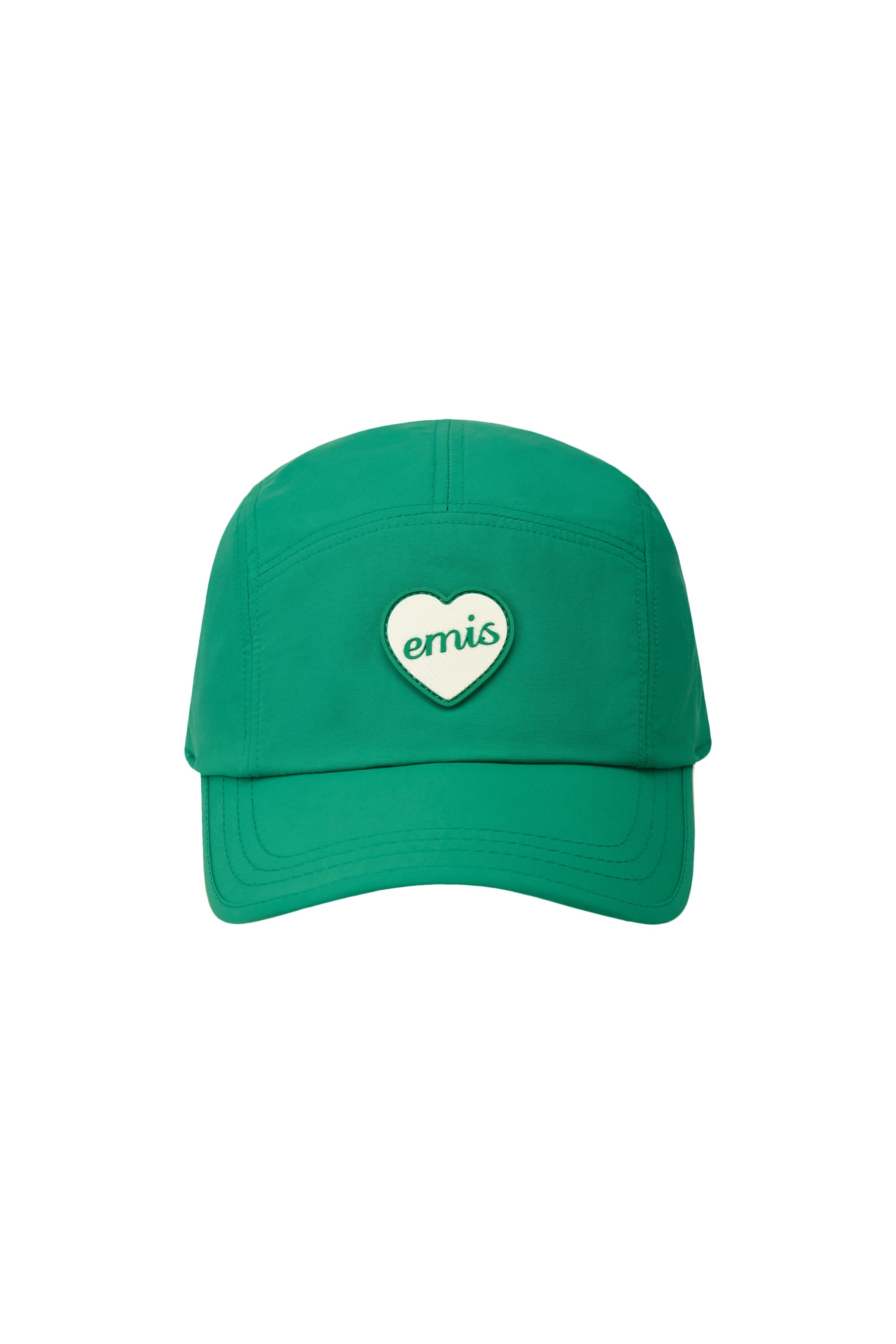 Emis - Heart Rubber Patch Camp Cap (Green) product image 1 | TRAB K-Fashion Australia