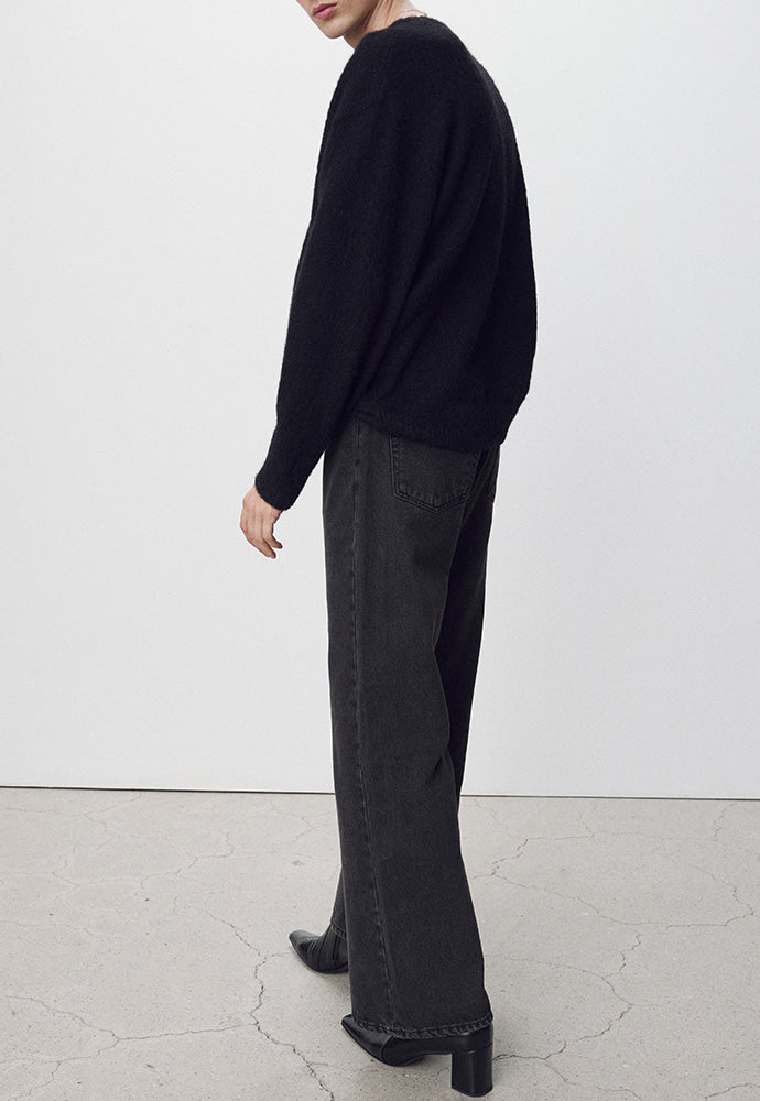 Tonywack - Loose-Fit Flared Denim Jeans (Faded Carbon) product image 3 | TRAB K-Fashion Australia