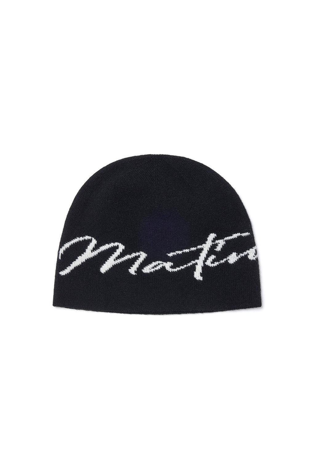 Matin Kim - Matin Logo Script Beanie (Black) product image 2 | TRAB K-Fashion Australia