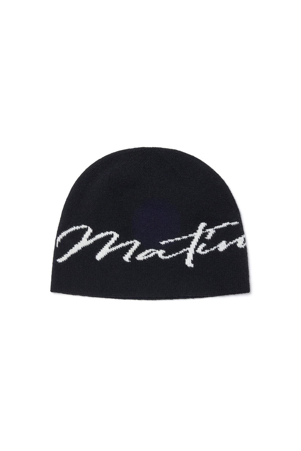 Matin Kim - Matin Logo Script Beanie (Black) product image 2 | TRAB K-Fashion Australia