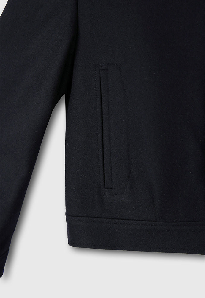 Tonywack - Wool Melton Chest Pocket Cropped Blouson (Navy) product image 14 | TRAB K-Fashion Australia