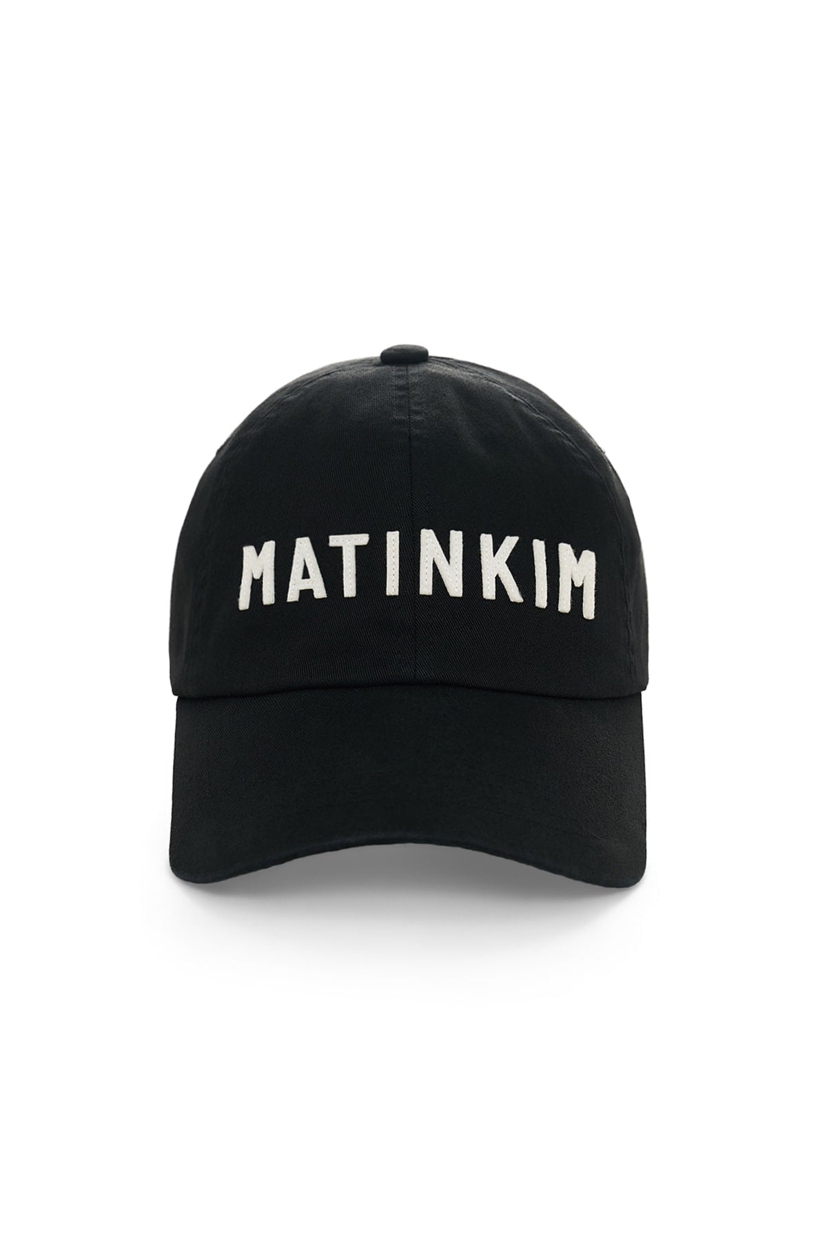 Matin Kim - Applique Felt Logo Ball Cap (Black) product image 1 | TRAB K-Fashion Australia