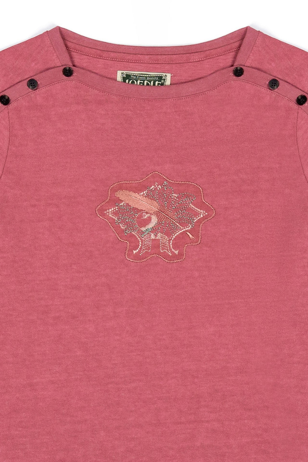 Ioedle - Freefall Fastening Boat Neck T-Shirt (Red) product image 4 | TRAB K-Fashion Australia