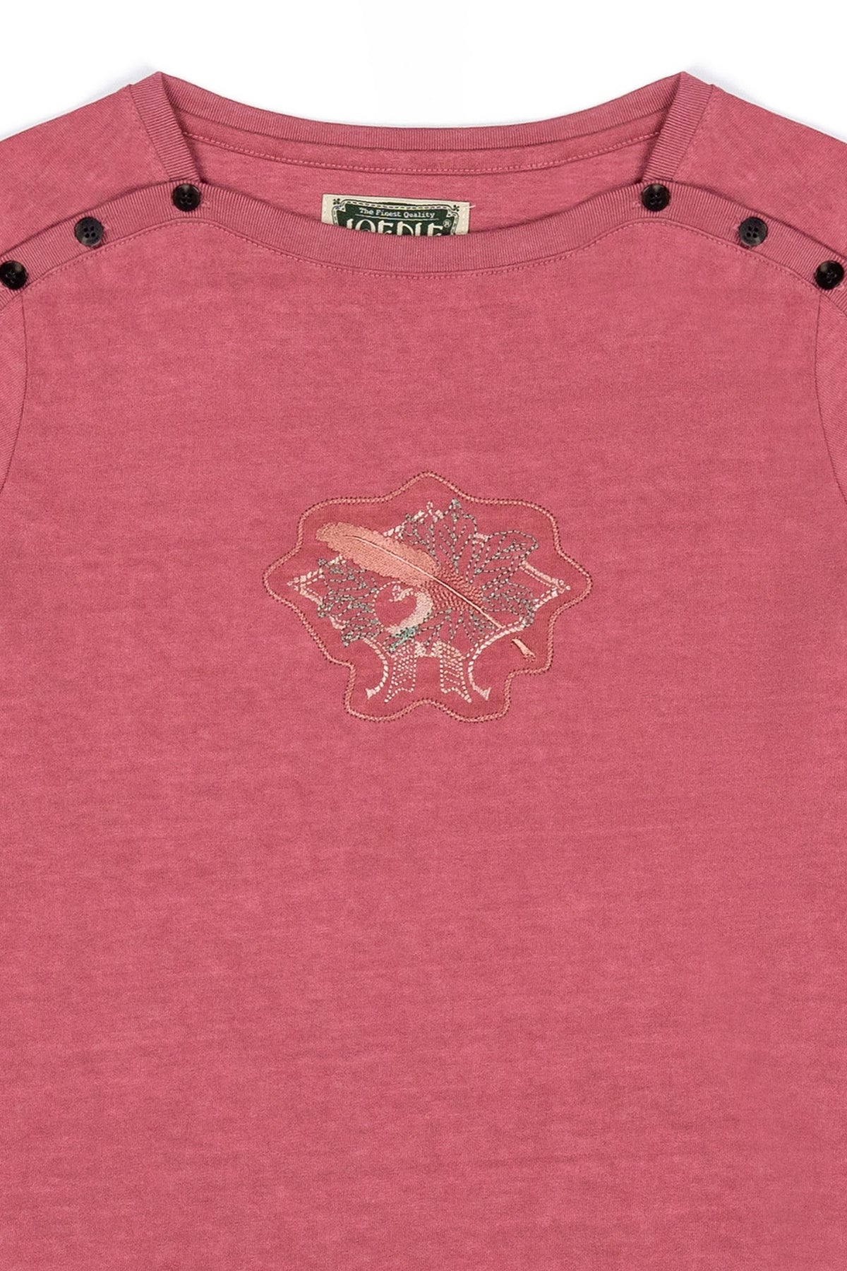 Ioedle - Freefall Fastening Boat Neck T-Shirt (Red) product image 4 | TRAB K-Fashion Australia