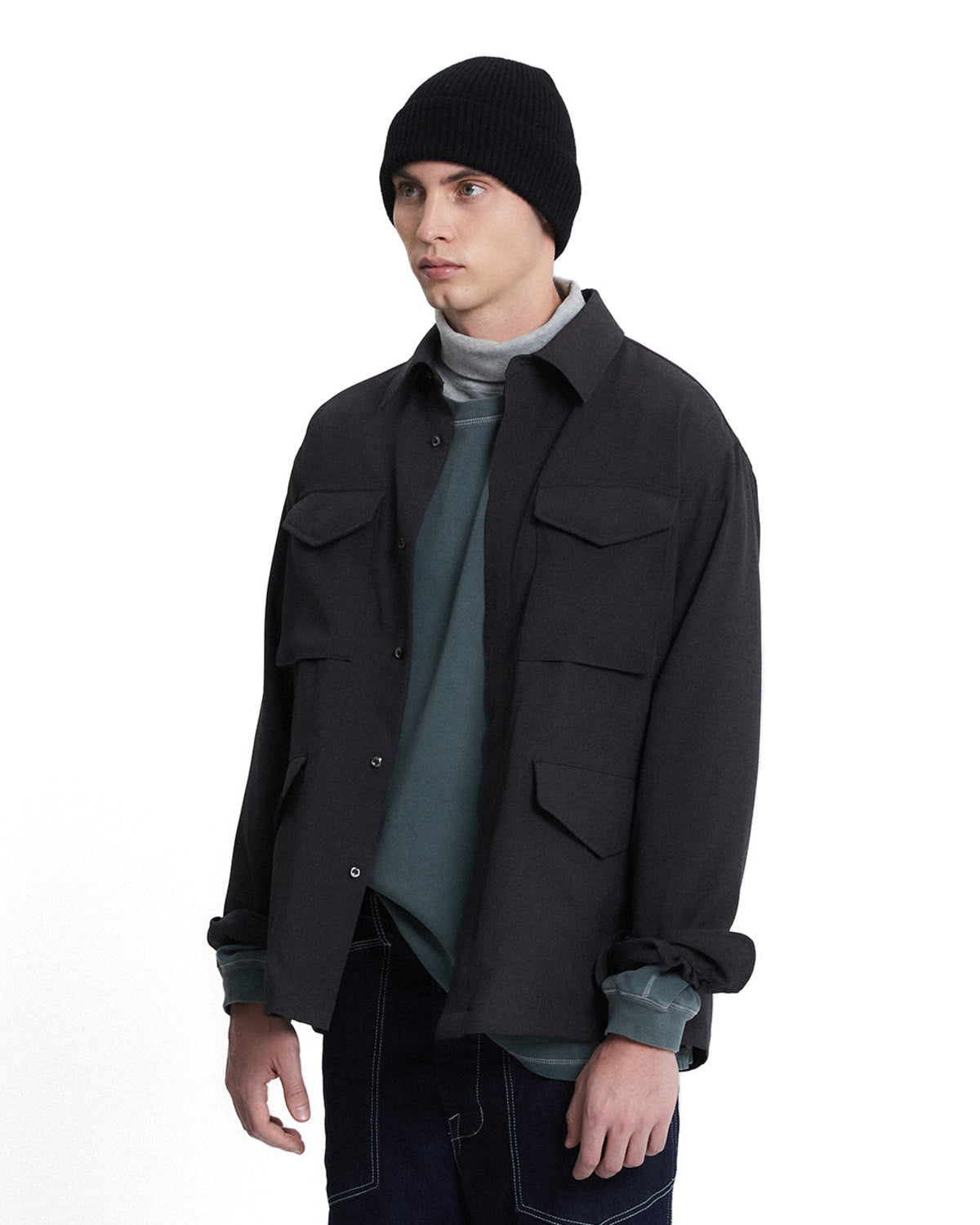 Eastlogue - M-65 Shirts (Charcoal) product image 2 | TRAB K-Fashion Australia