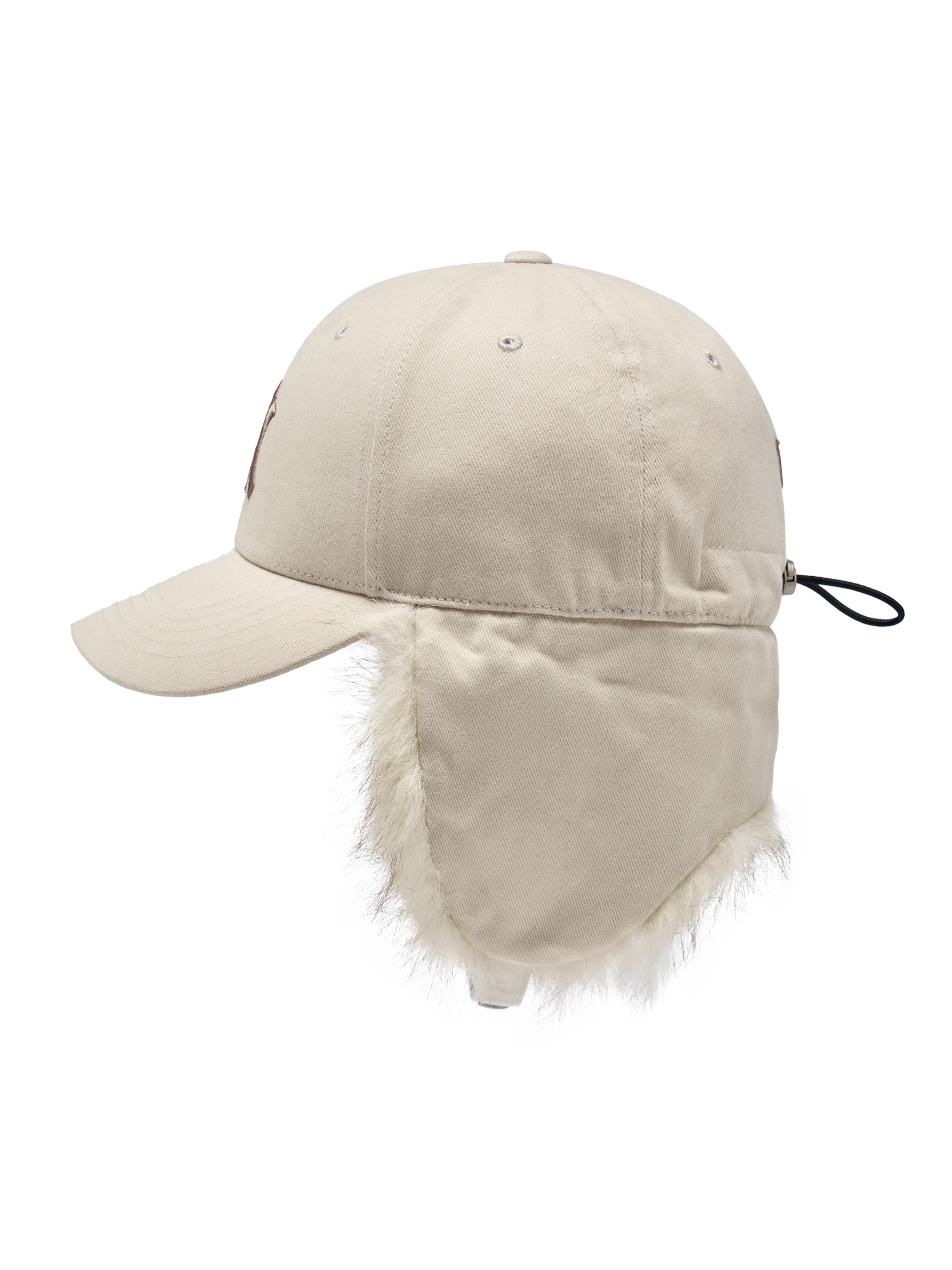 MLB Korea - MLB Vintage Fur Ear Flap Cap New York Yankees (Light Beige) product image 4 | TRAB K-Fashion Australia