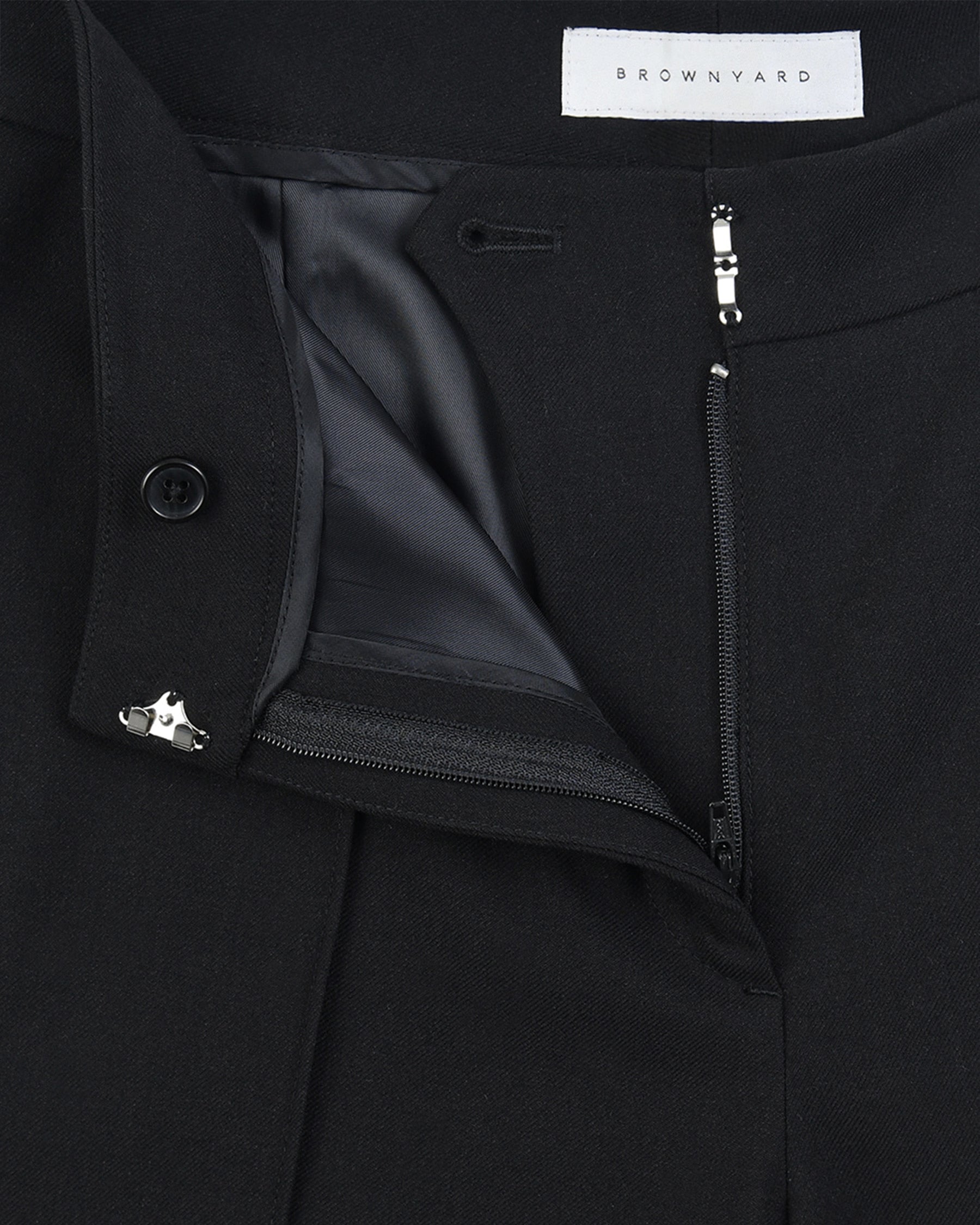 Brownyard - Lowrise Slit Pants (Black) product image 9 | TRAB K-Fashion Australia