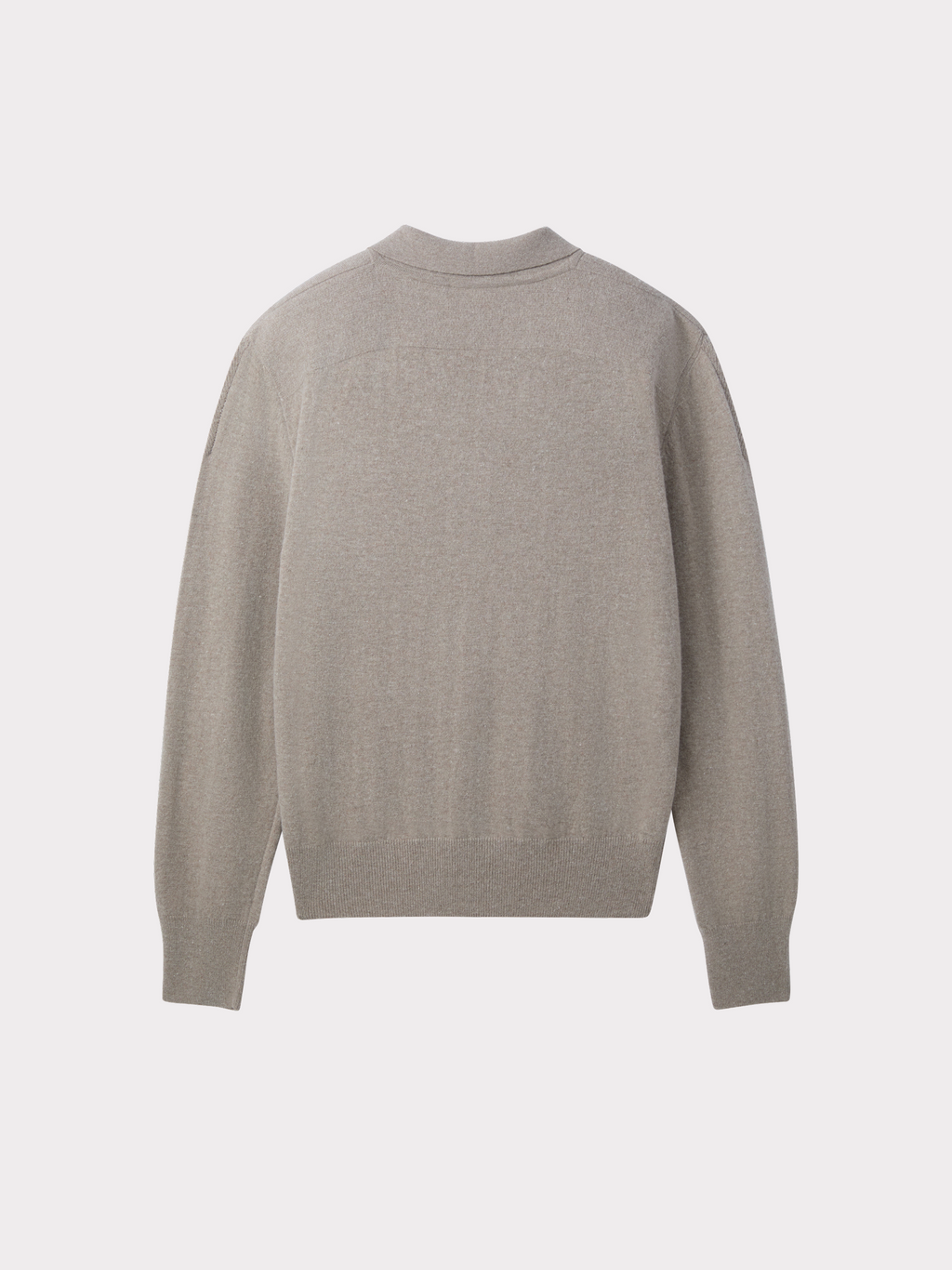 Recto - Double Shoulder Polo Knit Top (Greyish Khaki) product image 6 | TRAB K-Fashion Australia