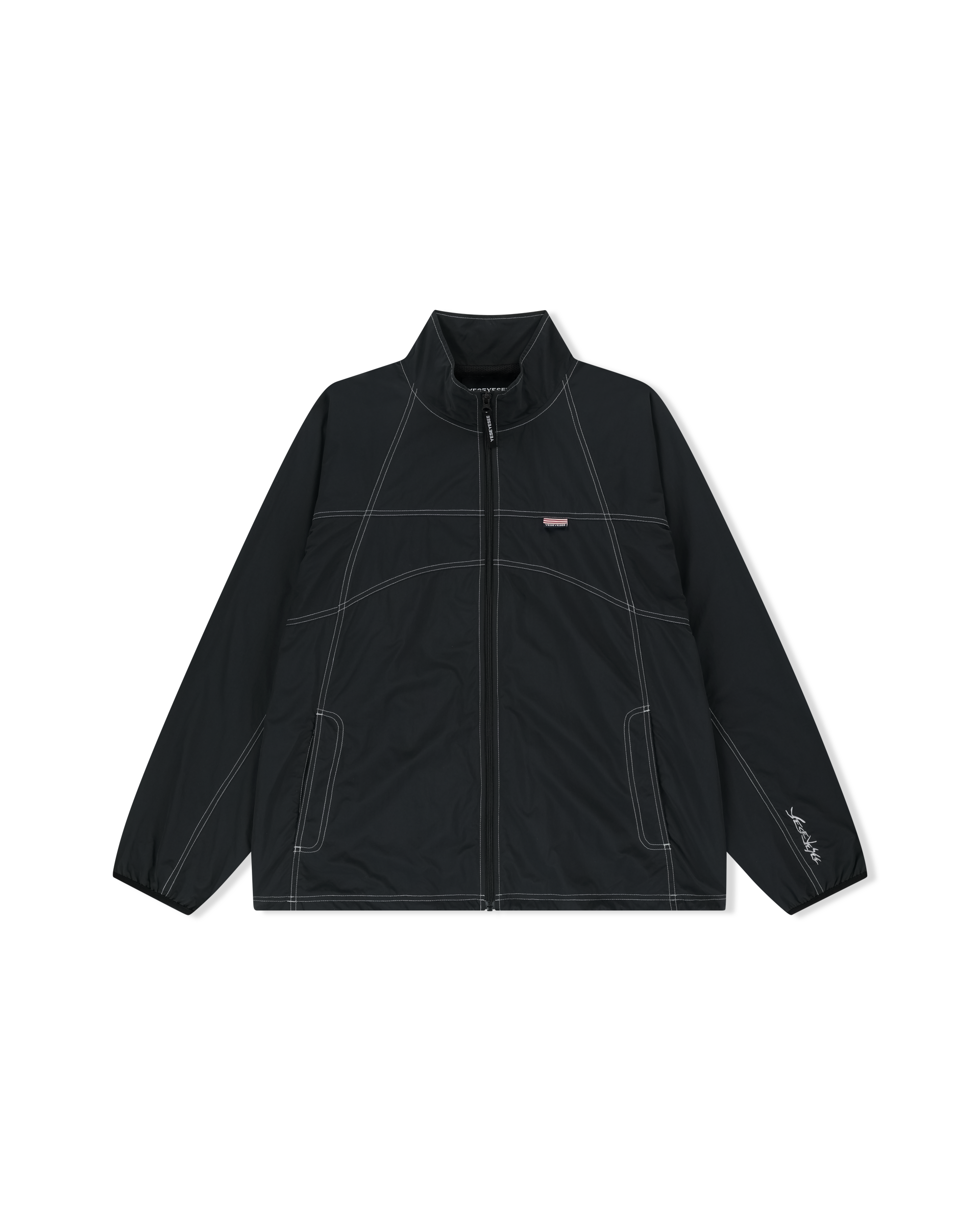 yeseyesee - Y.E.S Nylon Track Jacket (Black) product image 1 | TRAB K-Fashion Australia