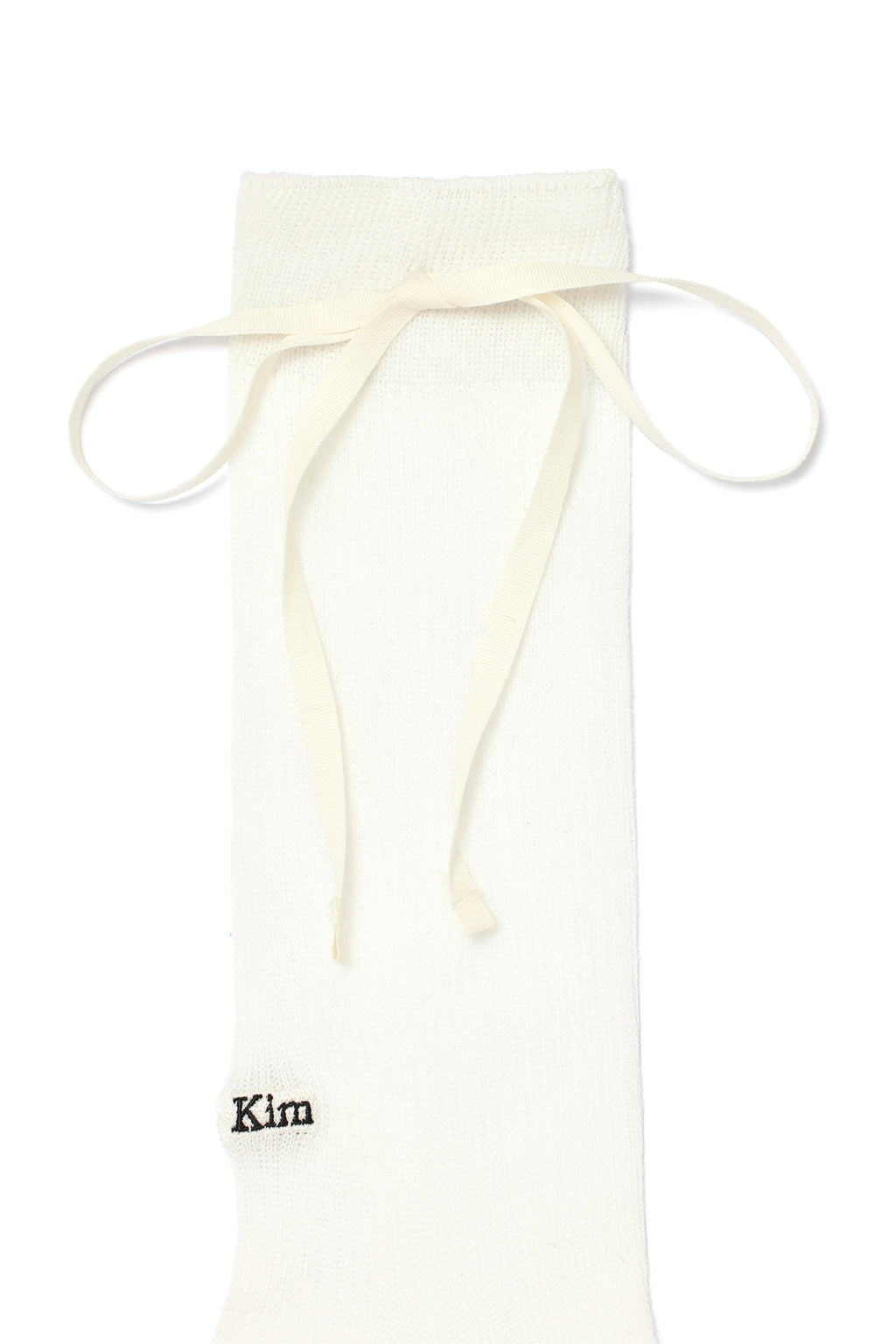 Matin Kim - Ribbon Point Crew Socks (White) product image 3 | TRAB K-Fashion Australia