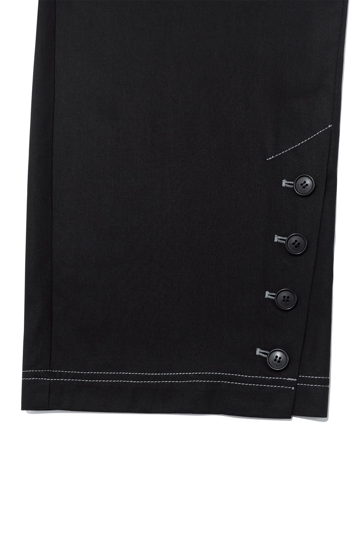 Matin Kim - Button Point String Wide Pants (Black) product image 5 | TRAB K-Fashion Australia